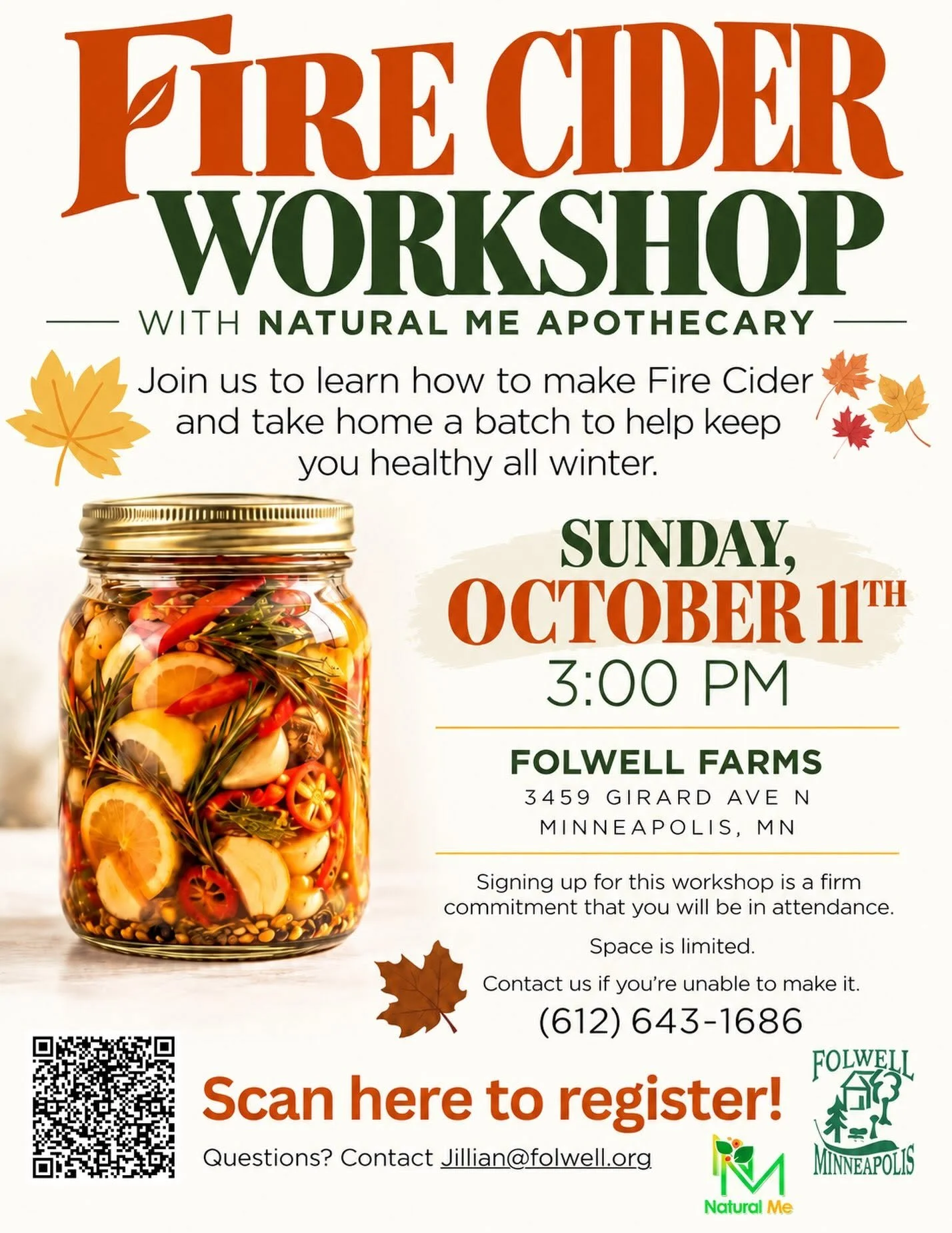 Fire Cider making workshop with Natural Me Apothecary