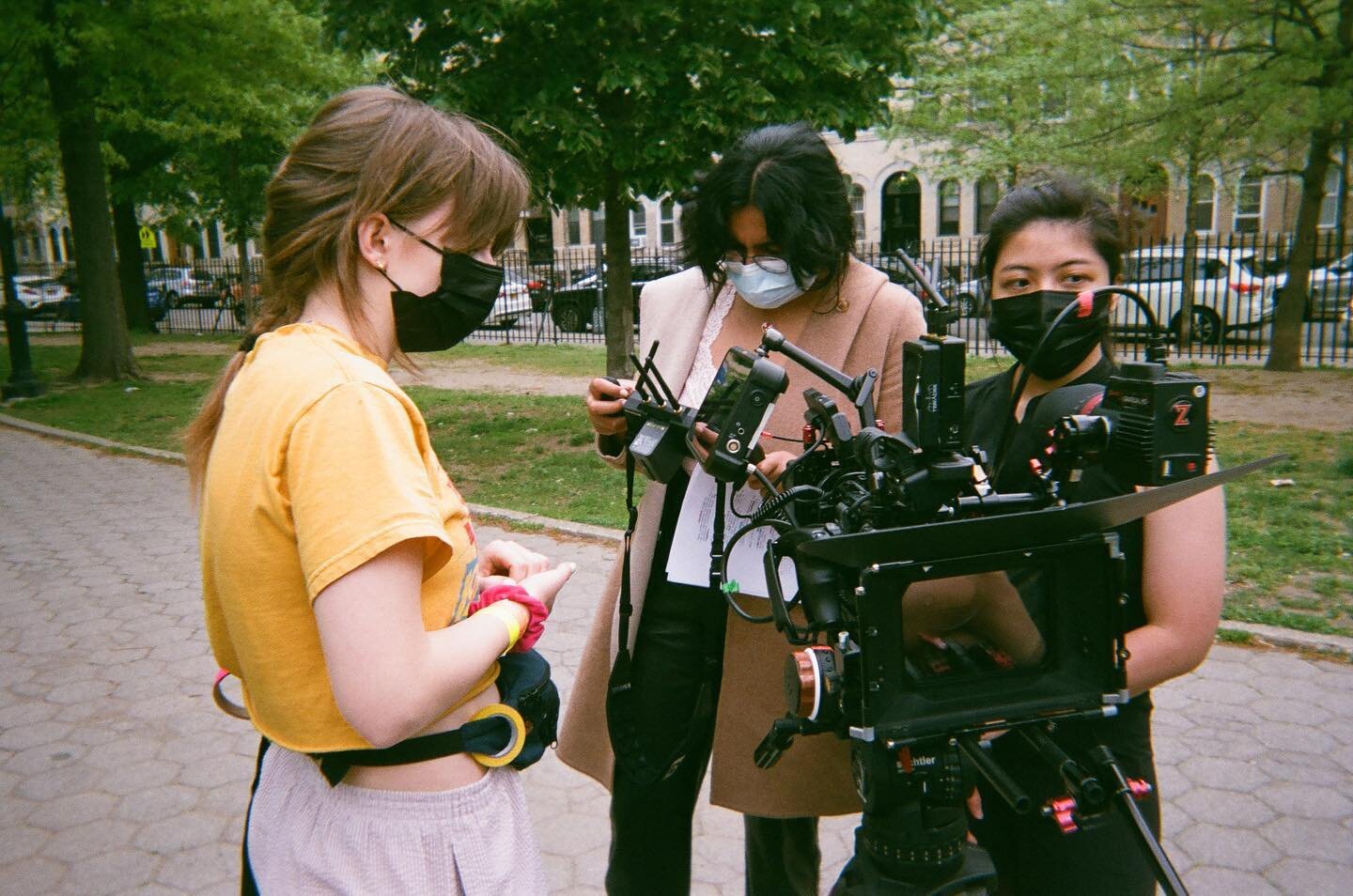 BTS of our director, DP, and 1st AC setting up for the perfect shot! 

They really were the dream team😍✨