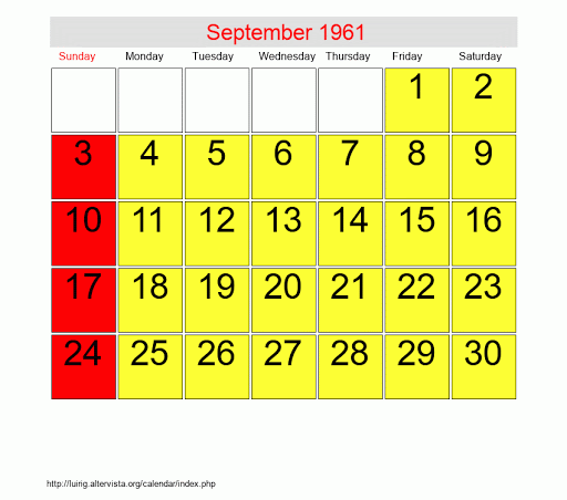 1961 Sept calander.gif