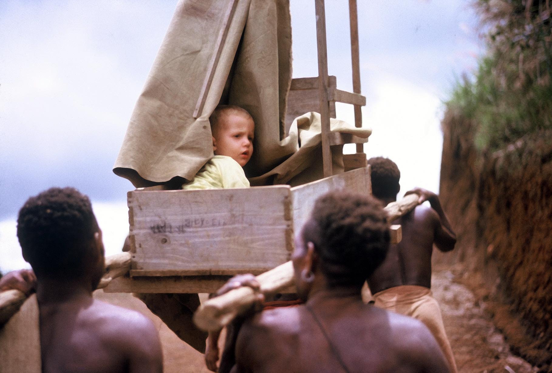 1964 Ponampa Station Tom in carrier.jpg