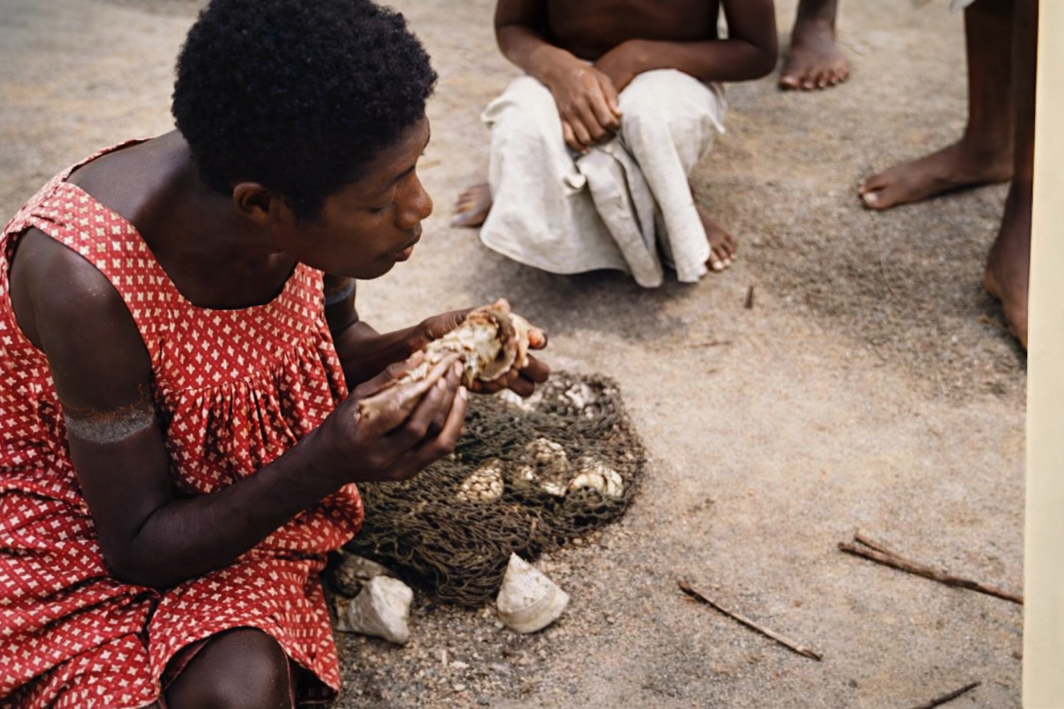 Woman pulling animal out of the shell-1.jpg