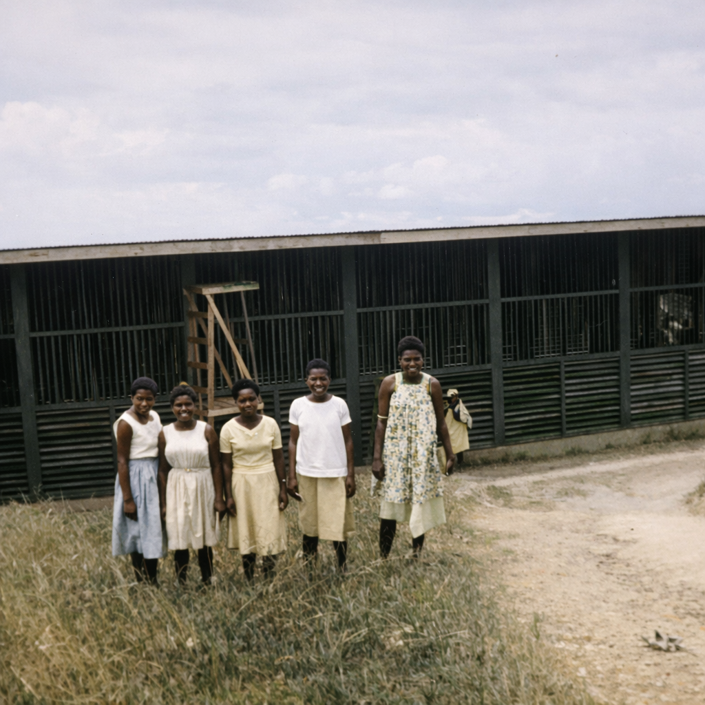 Nurses in 1963 with new church in the background-1.jpg