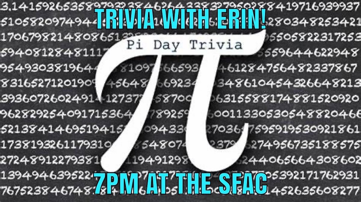 How cool that trivia falls on Pi day!  How many numbers can you get to?  @thesfac @triviawitherin #piday #tuesdaymotivation #trivia #triviatuesday #3141592653 #314159265358979323846264338327950288419716939937510582097494459230781640628620899862803482