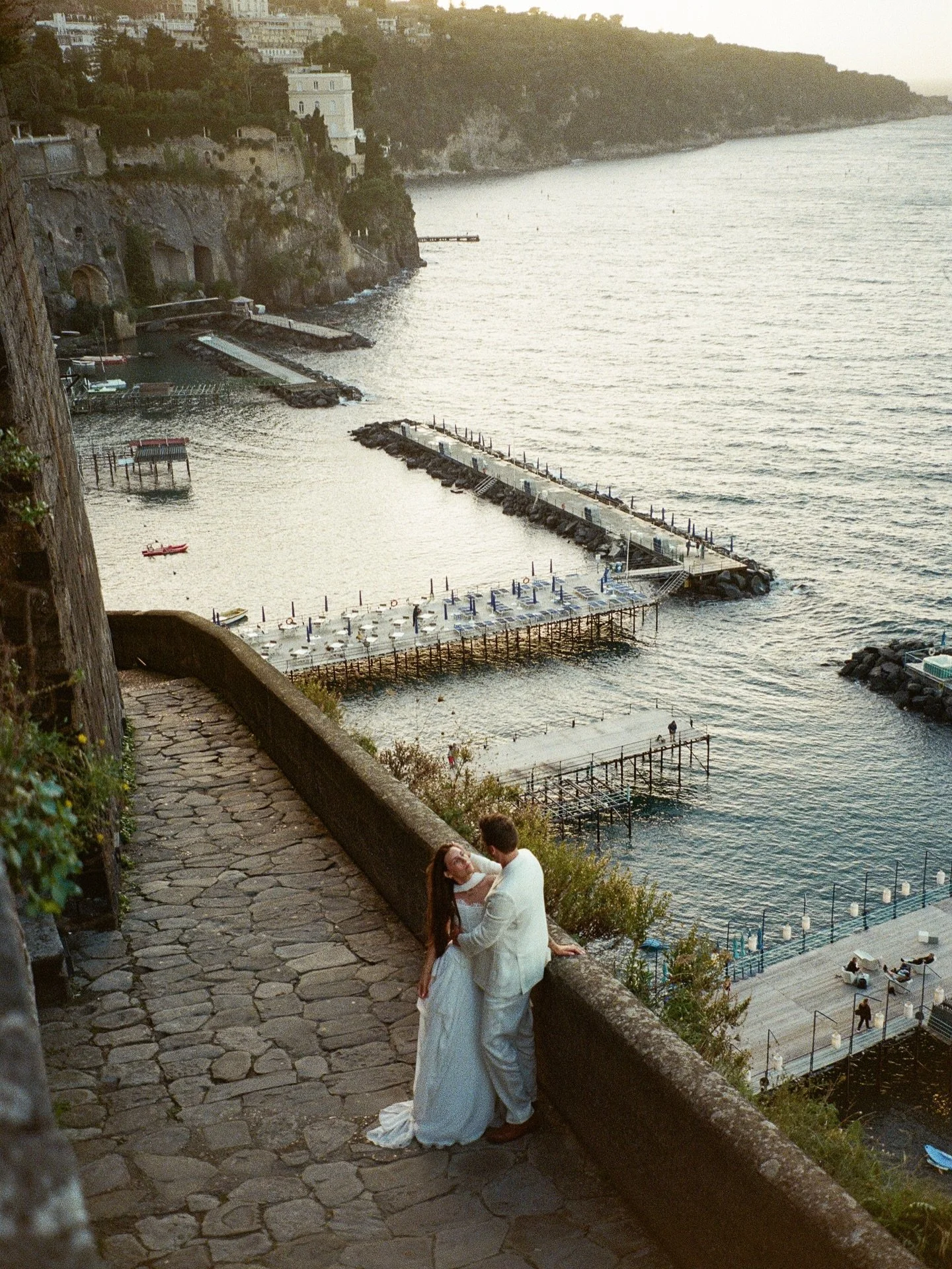 The day before their Italian wedding ceremony, shot on film + digital. ✨ We took a couple of hours to explore their venue and the nearby town before their wedding weekend kicked off in Sorrento. I adore these two and couldn&rsquo;t have asked for a b