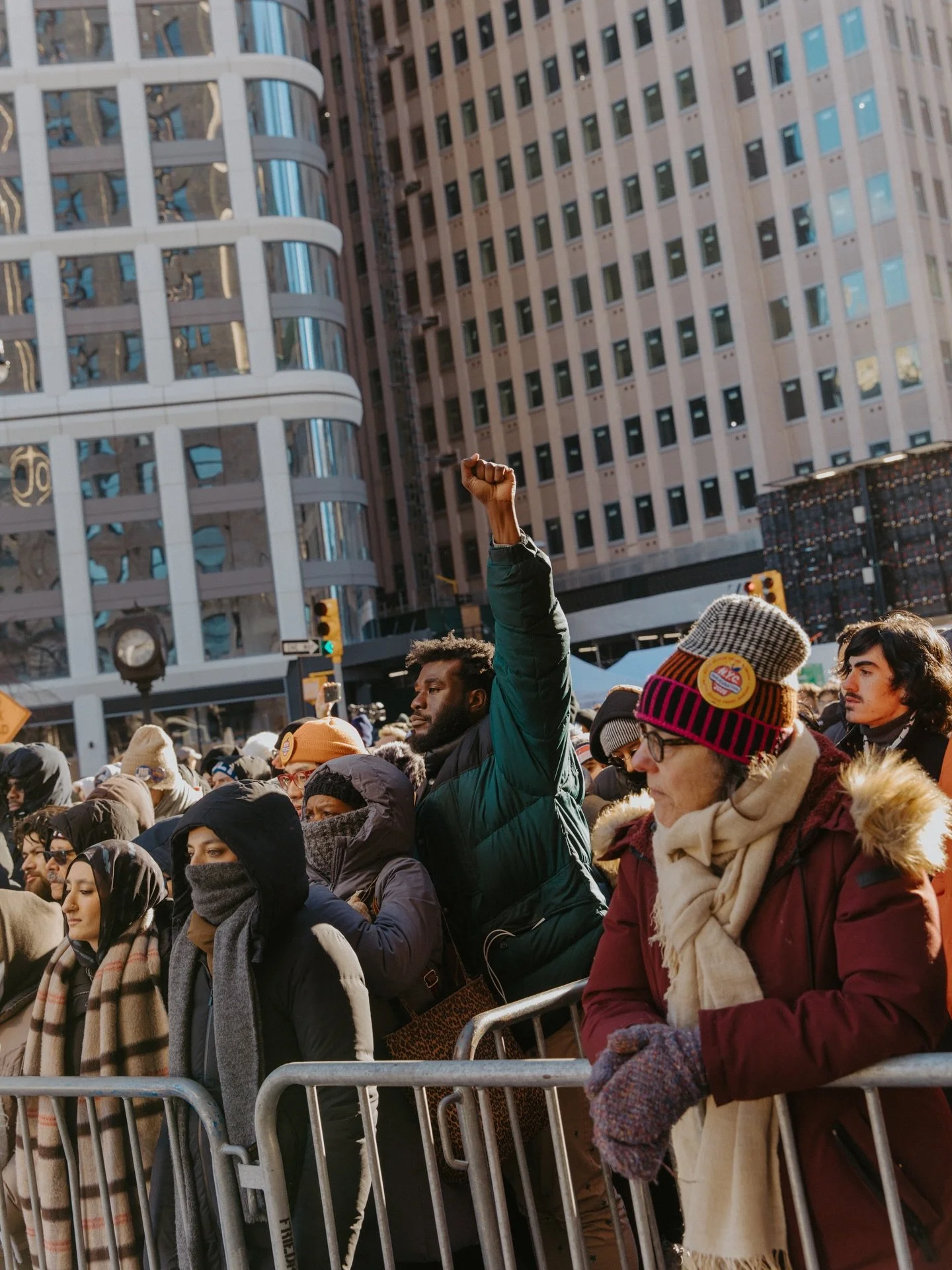 You mind if I get a little patriotic this year? What an absolute honor to spend this afternoon taking photos at the inauguration block party for @zohrankmamdani. 💙 I love this city!