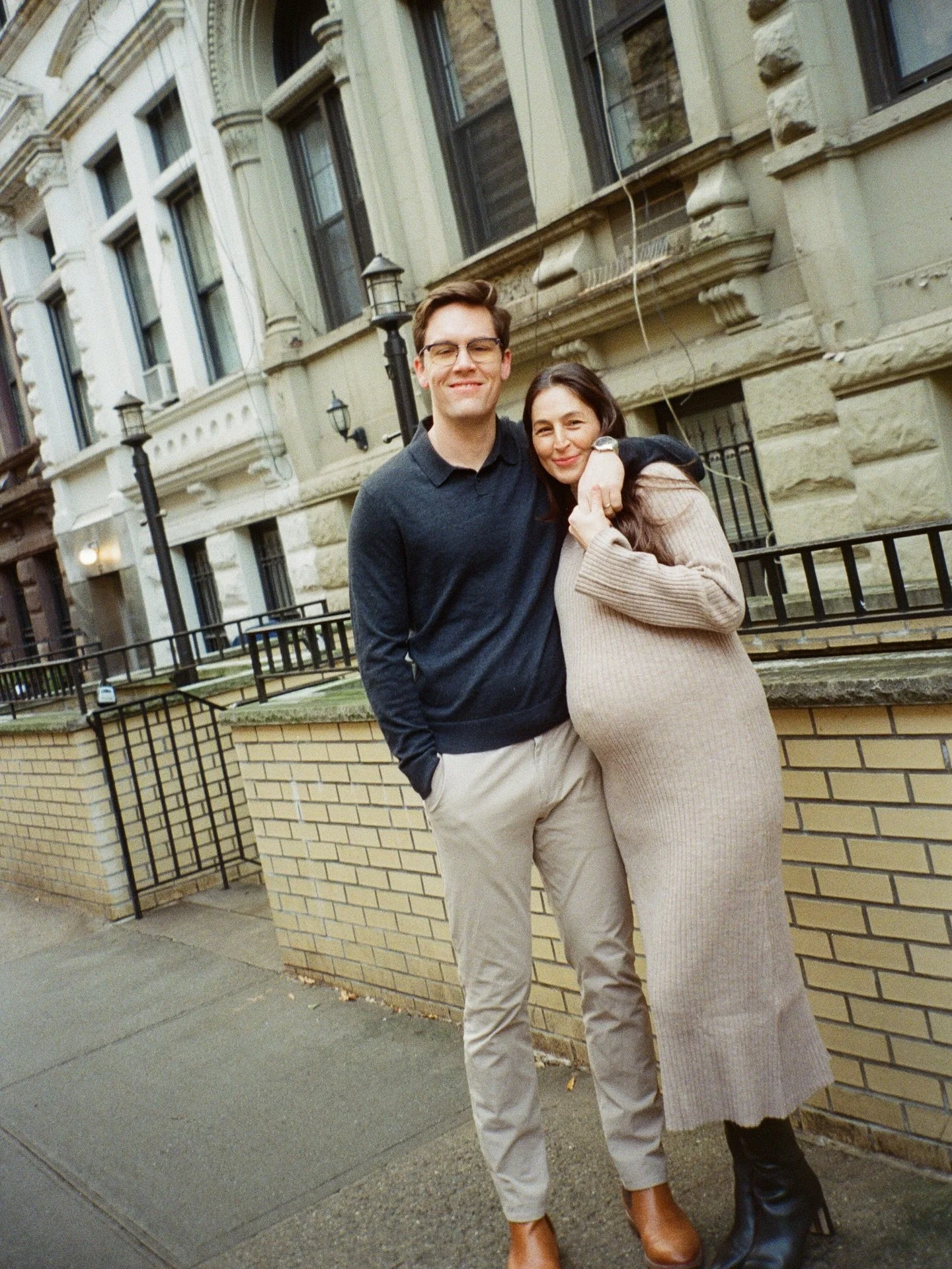 A maternity session on the Upper West Side for Cristina + Jake. We shot these on film and digital near Central Park on a cold December morning and I couldn&rsquo;t be more obsessed with them.