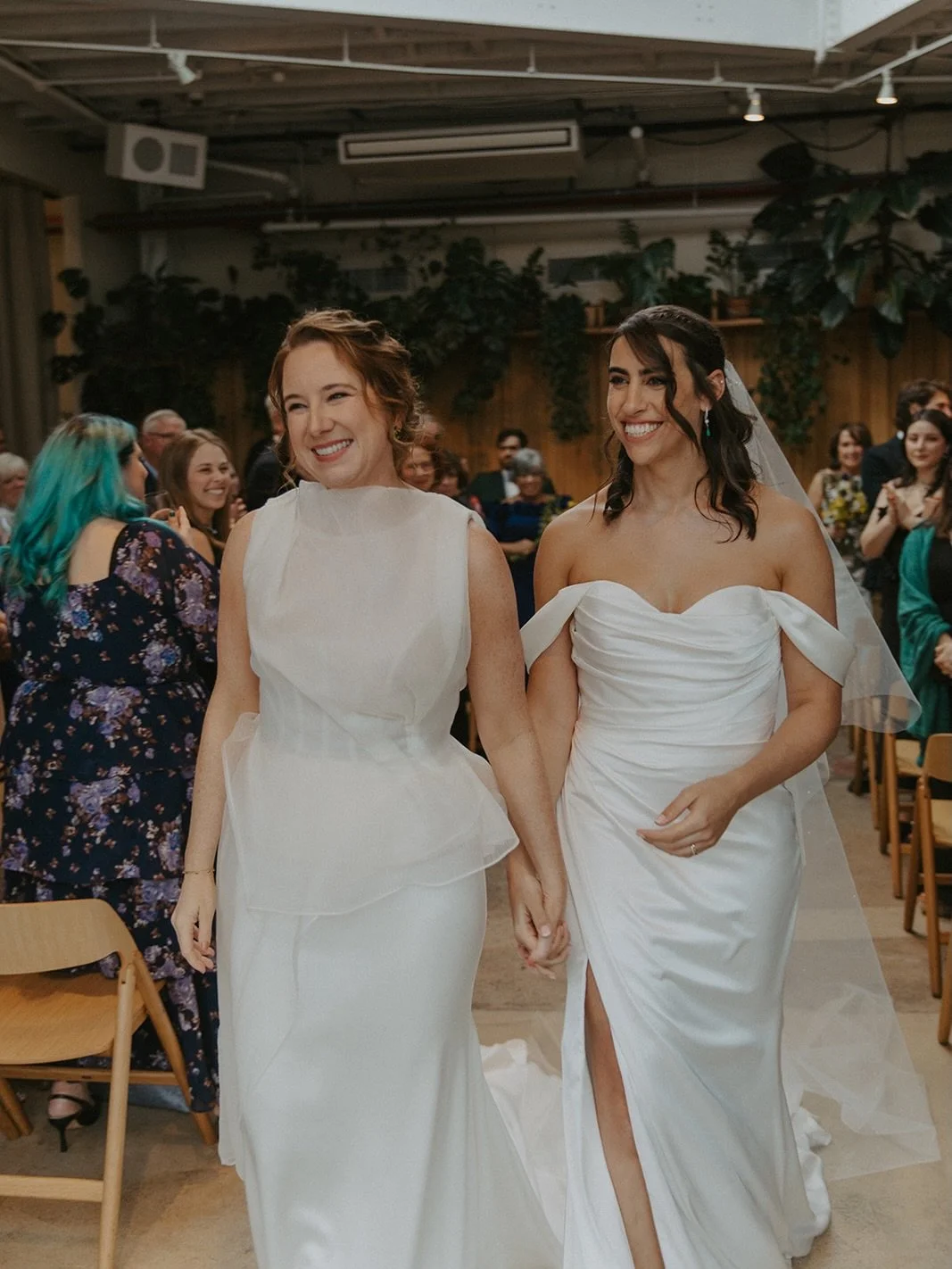 Annie + Danielle were married on a cloudy afternoon at @thirdsbk, surrounded by friends + family. They turned their wedding into a 3-day celebration, starting with the Lady Gaga concert the night before and ending the weekend with a reception at a lo