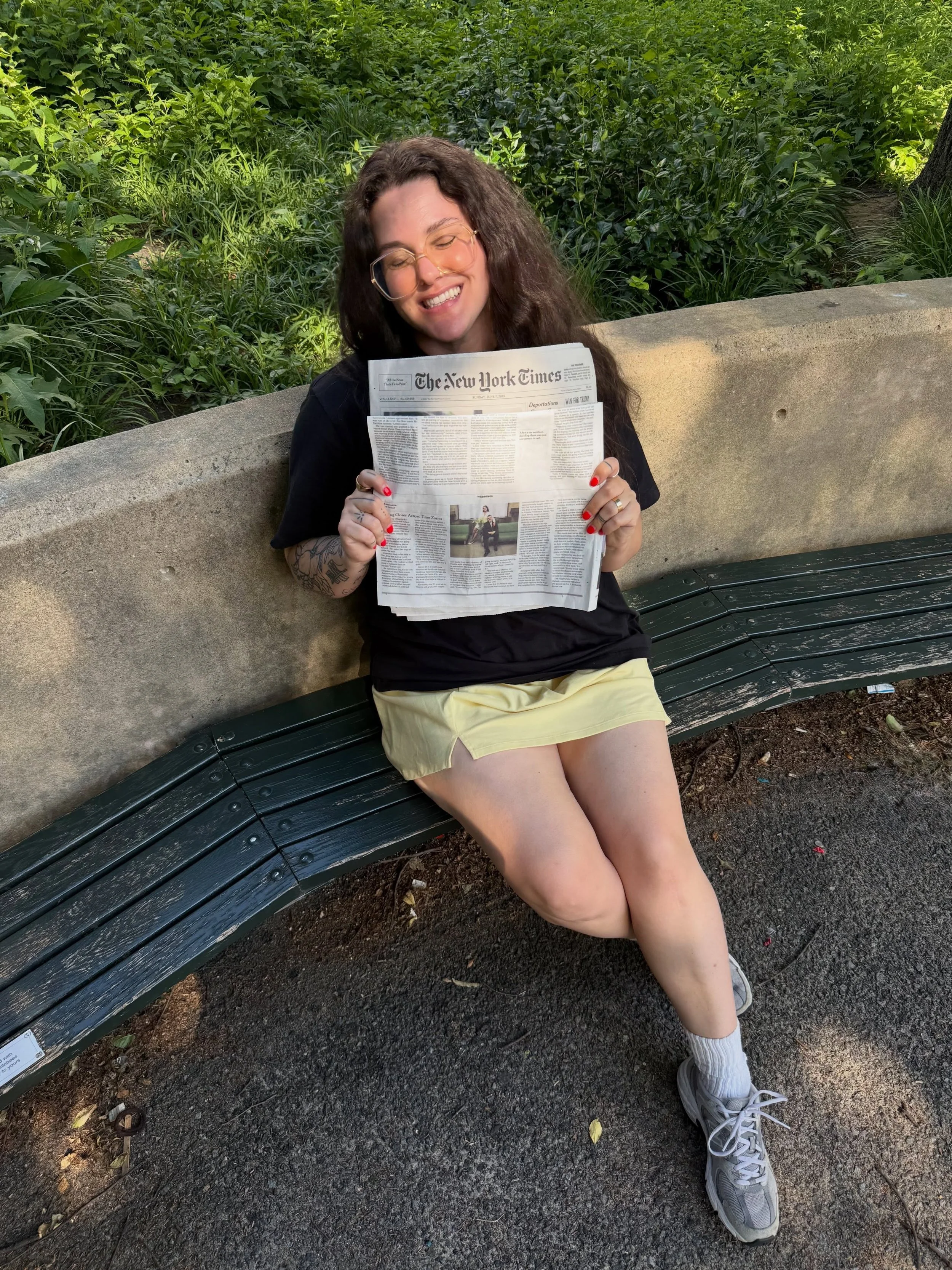 Five pics with my copy of the New York Times today and five other things that brought me joy recently. Spent all morning at the museum with my daughter + friends before tracking down a copy of Ana + Rob&rsquo;s feature, then took these newspaper pics