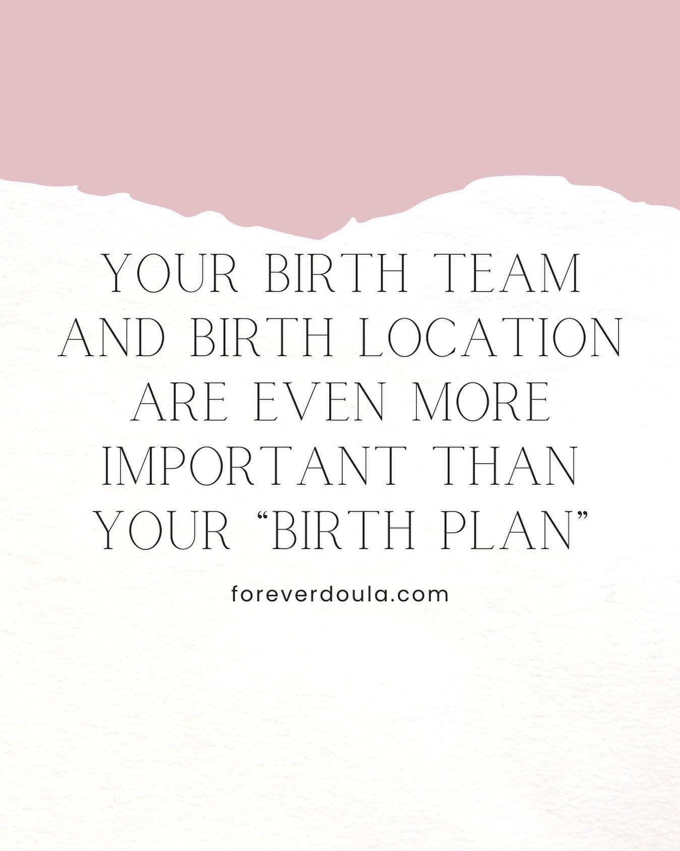 Your birth plan will only go as far as policy (made by your provider or birth place) allows. Of course you can always fight against policy but it is much easier to start of with a provider and location that already echo your desires. Believe it or no
