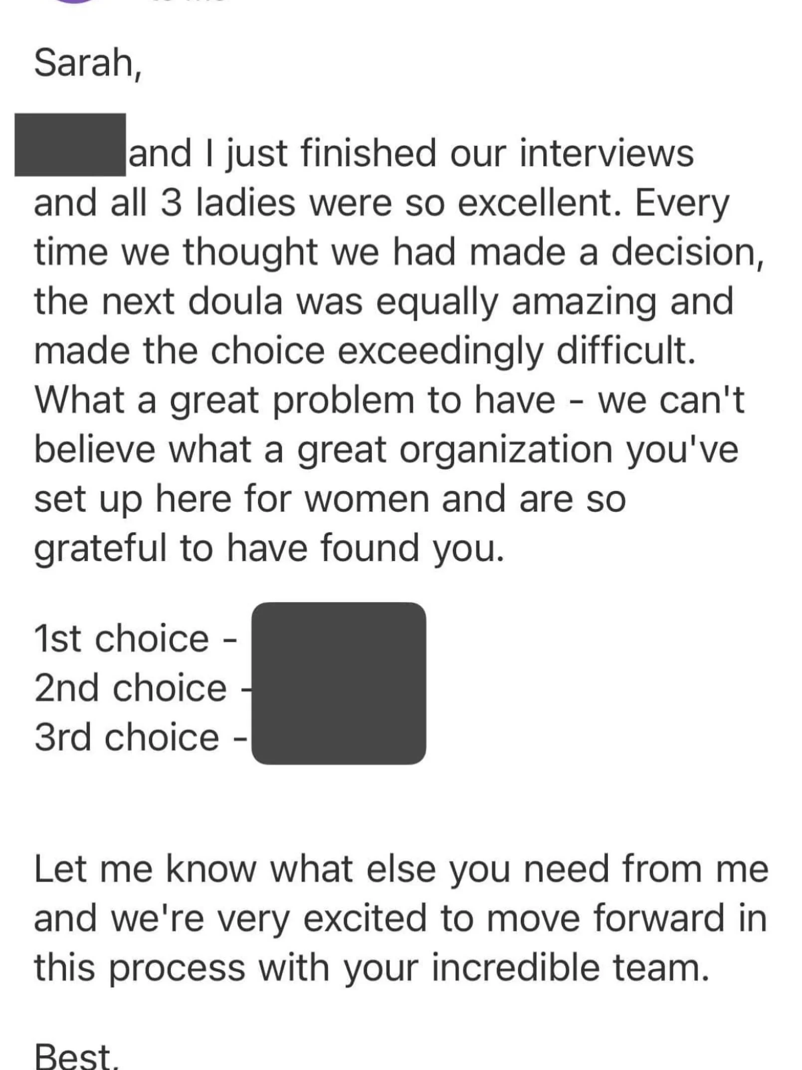 We absolutely love getting emails like this ❤️