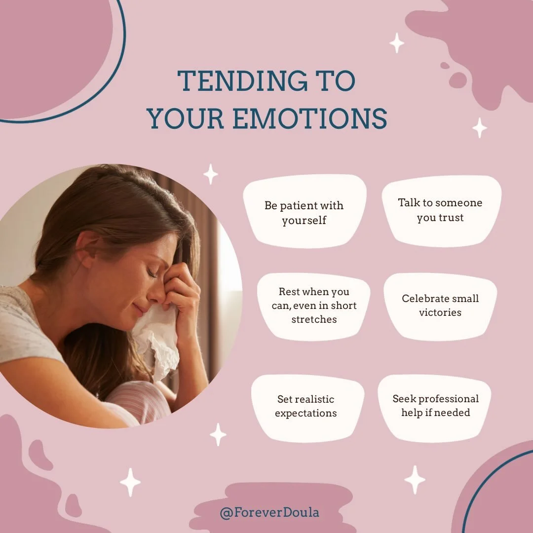 The emotional shifts in the fourth trimester catch a lot of people off guard. Hormones drop quickly after birth, sleep is broken, and the constant responsibility of a newborn can leave you feeling raw.

Many new moms experience the baby blues in the 