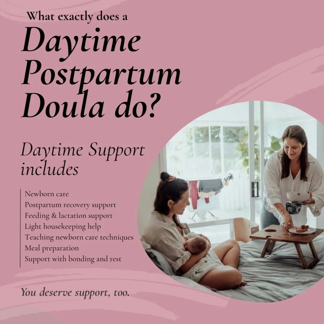 New baby. Little sleep. A house that still needs to function. And a parent who is recovering, too.

This is where a daytime postpartum doula can make such a difference. 🤍

We&rsquo;re there during the day to help take some of the weight off your sho