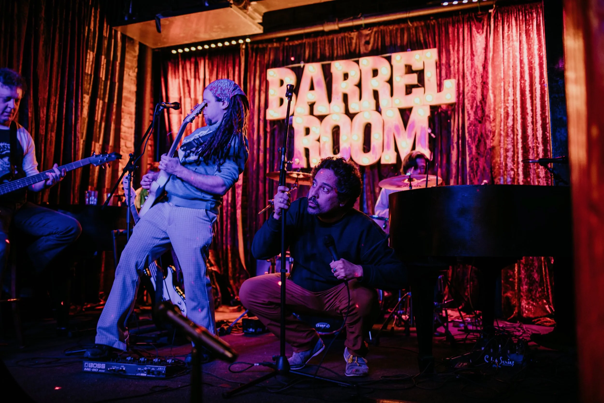 Barrel Room House Band doing live karaoke