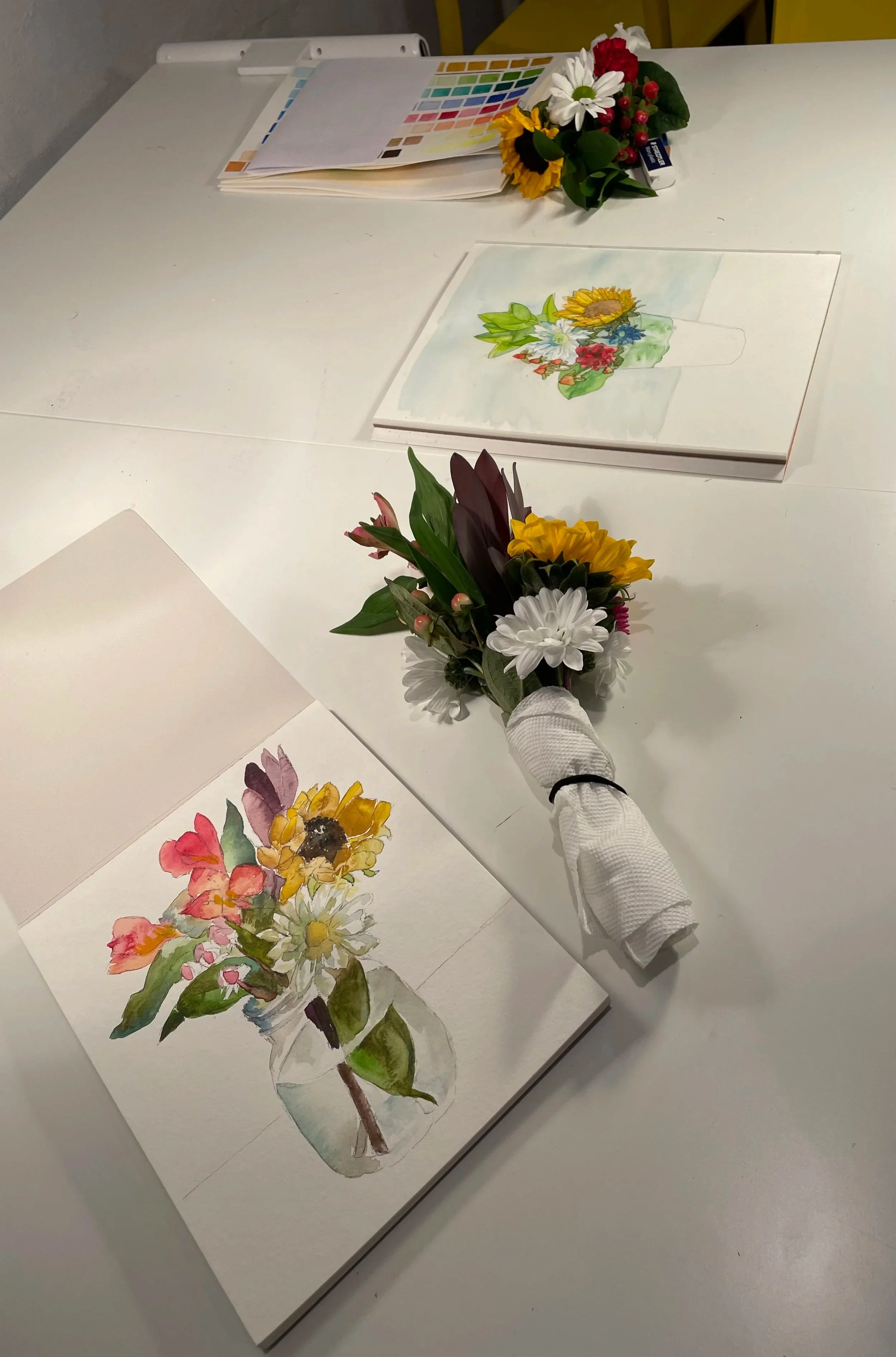 Arrange and Watercolor Your Own Floral Bouquet