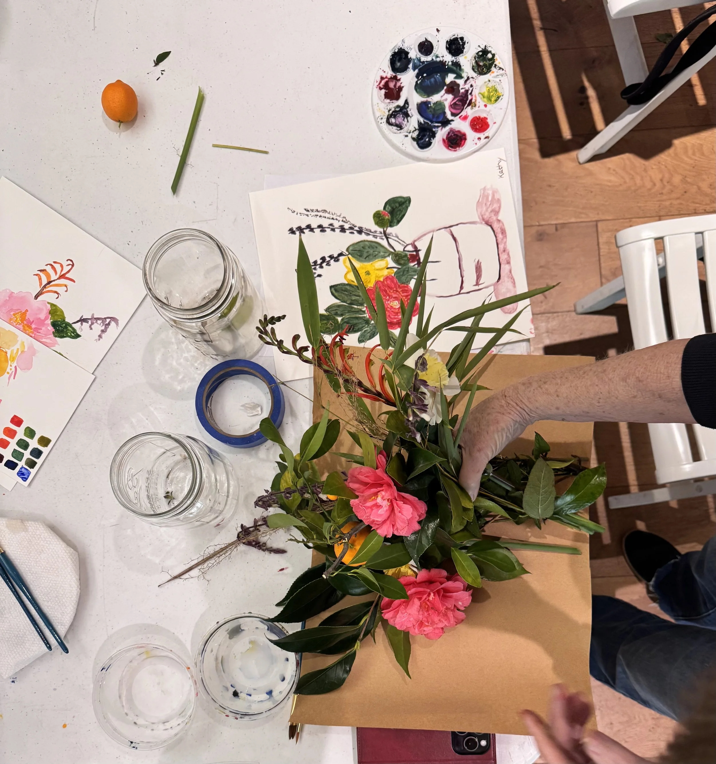 Make and Take: Watercolor Your Own Floral Bouquet