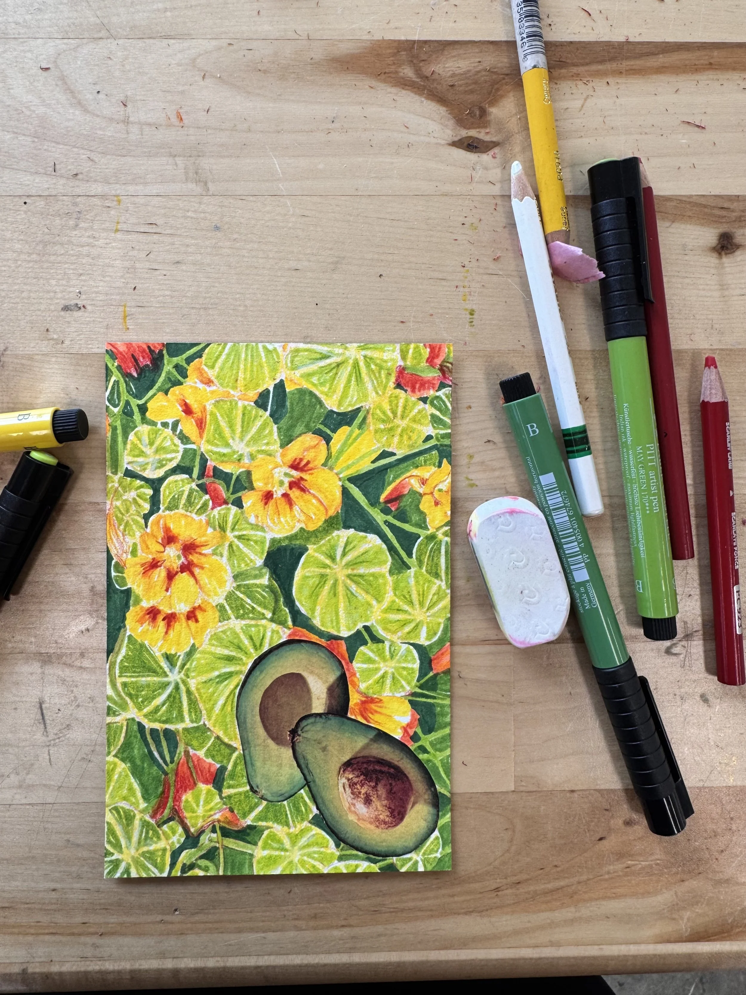 Drawing Maine: Still Life in Colored Pencil