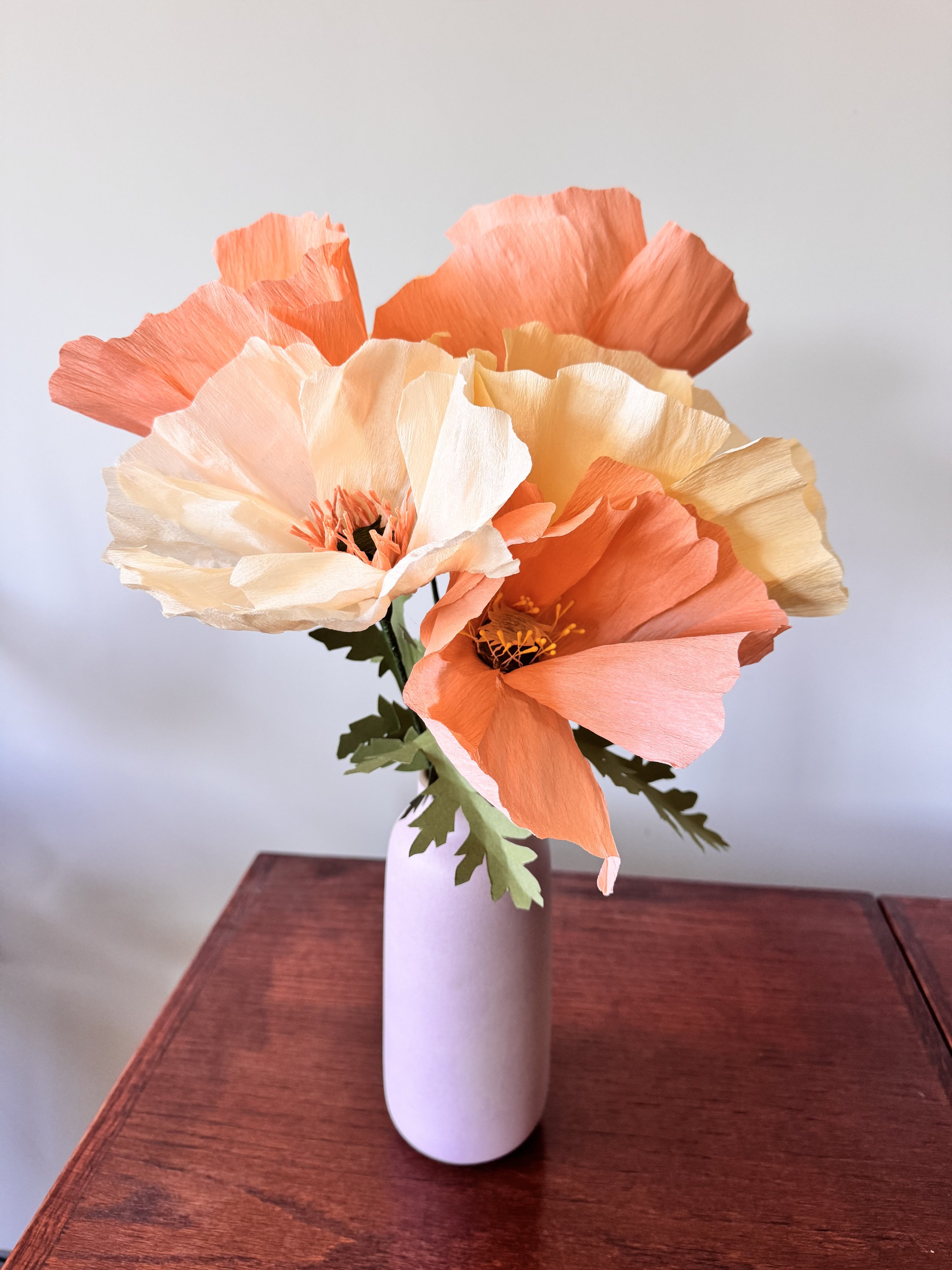 Make a Paper Poppy Bouquet