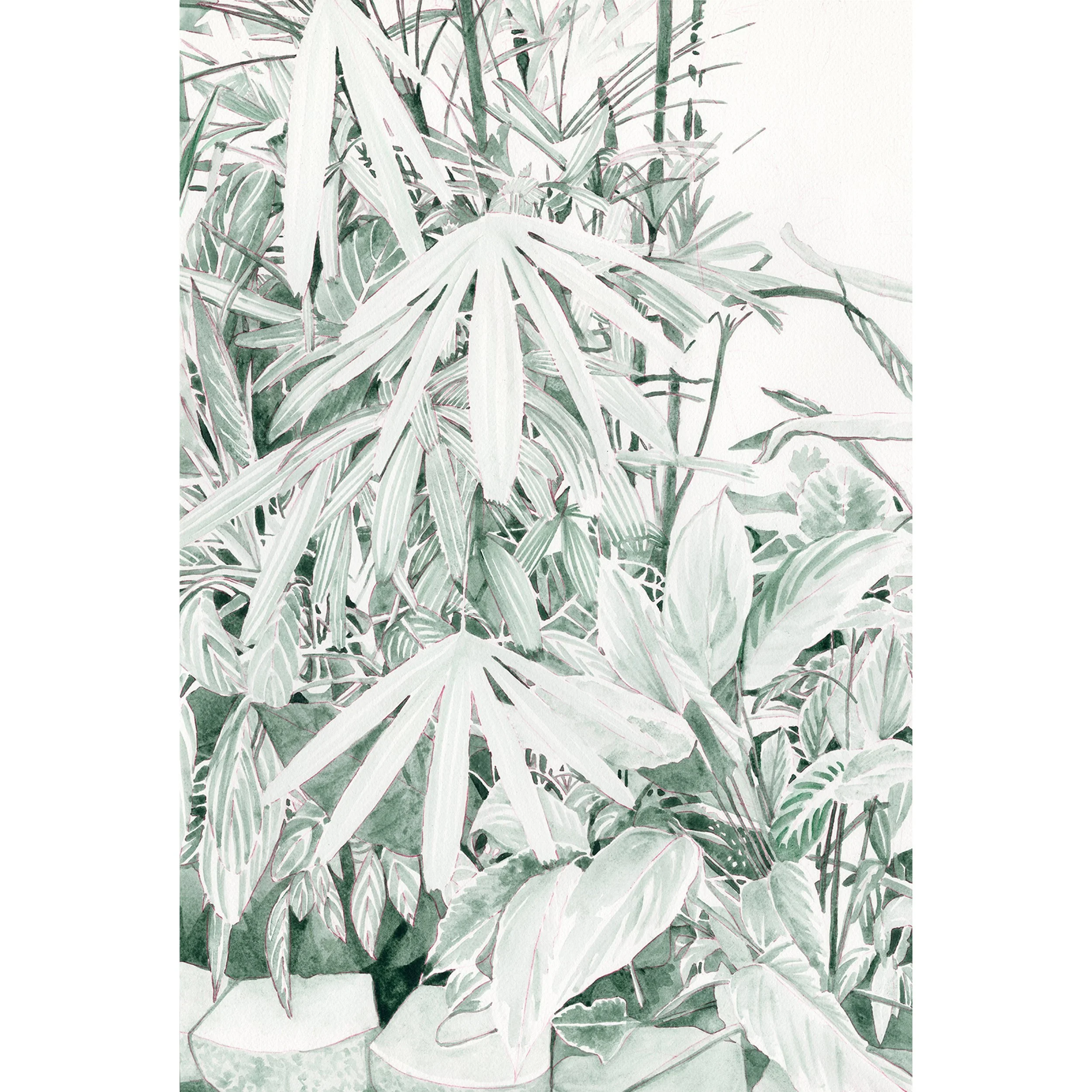Sage Green 2026, Handmade Watercolor on Arches, 14"x20"