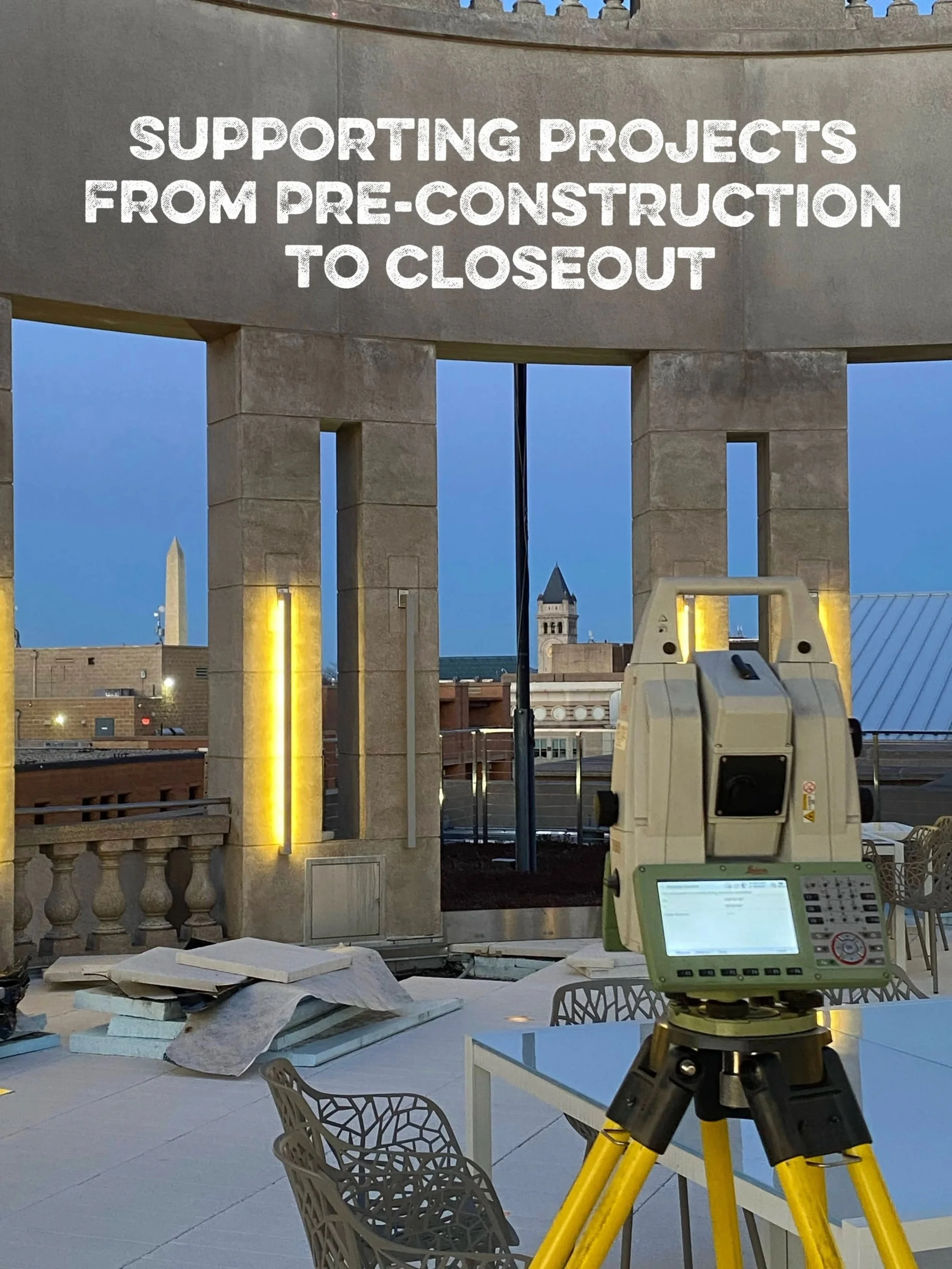 From planning to project execution, District Survey proudly supported this project through two critical phases: pre-construction and construction closeout. 📐🏗️

Our team first completed an as-built survey of the existing concrete structure, columns
