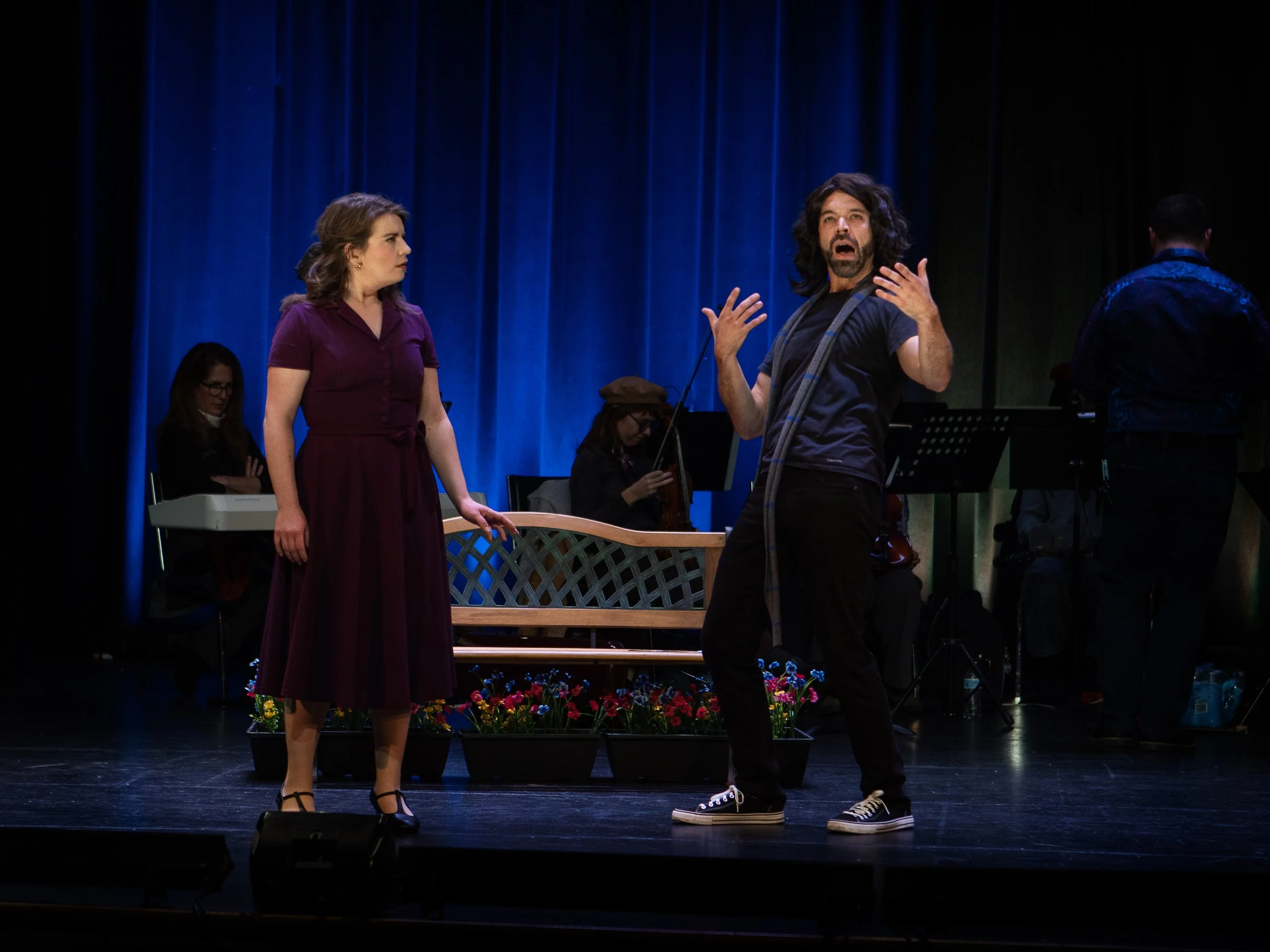 Anderson as Patience (left) in Patience at Ridgewood Gilbert and Sullivan Opera Company - November 2025