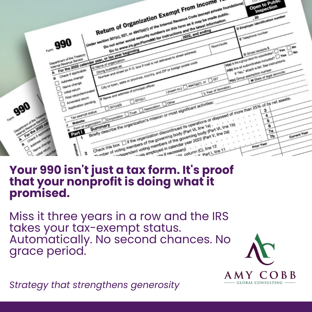 Your 990 Is Not Optional: What Every Nonprofit Needs to Know About Annual Filing