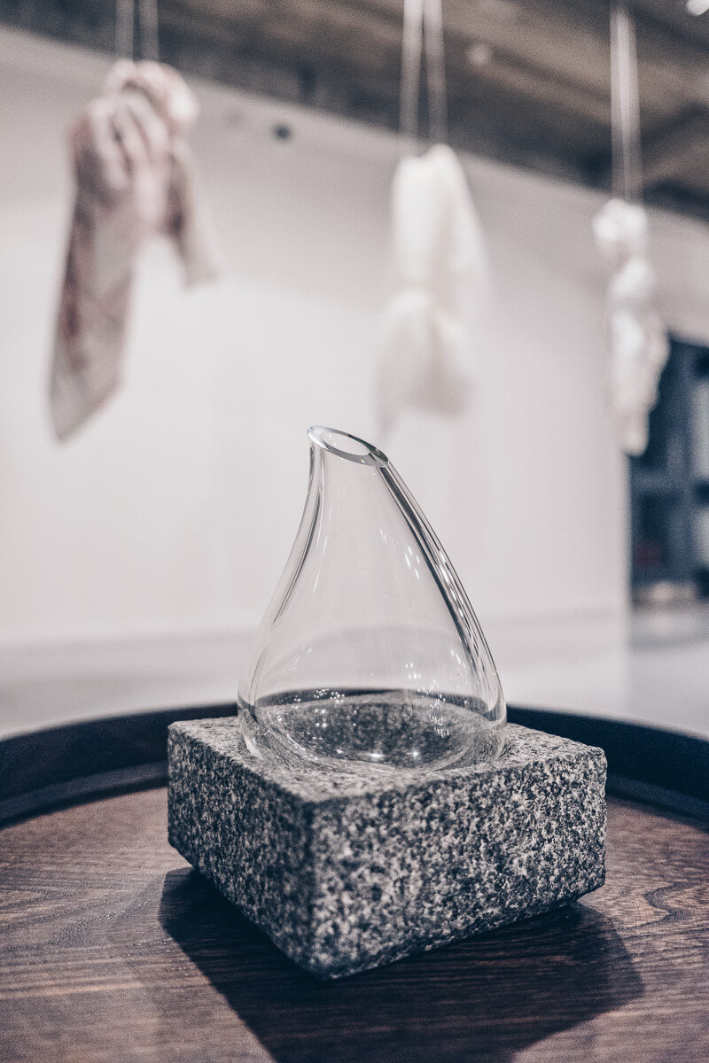 Can't help but think about how this COOL CARAFE looks like a giant water drop.. Really cool indeed!