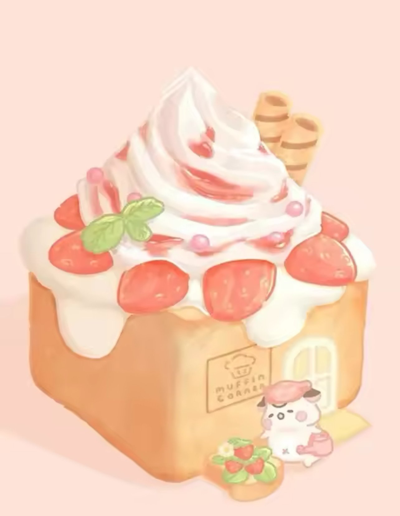 Kawaii PBN cream cake