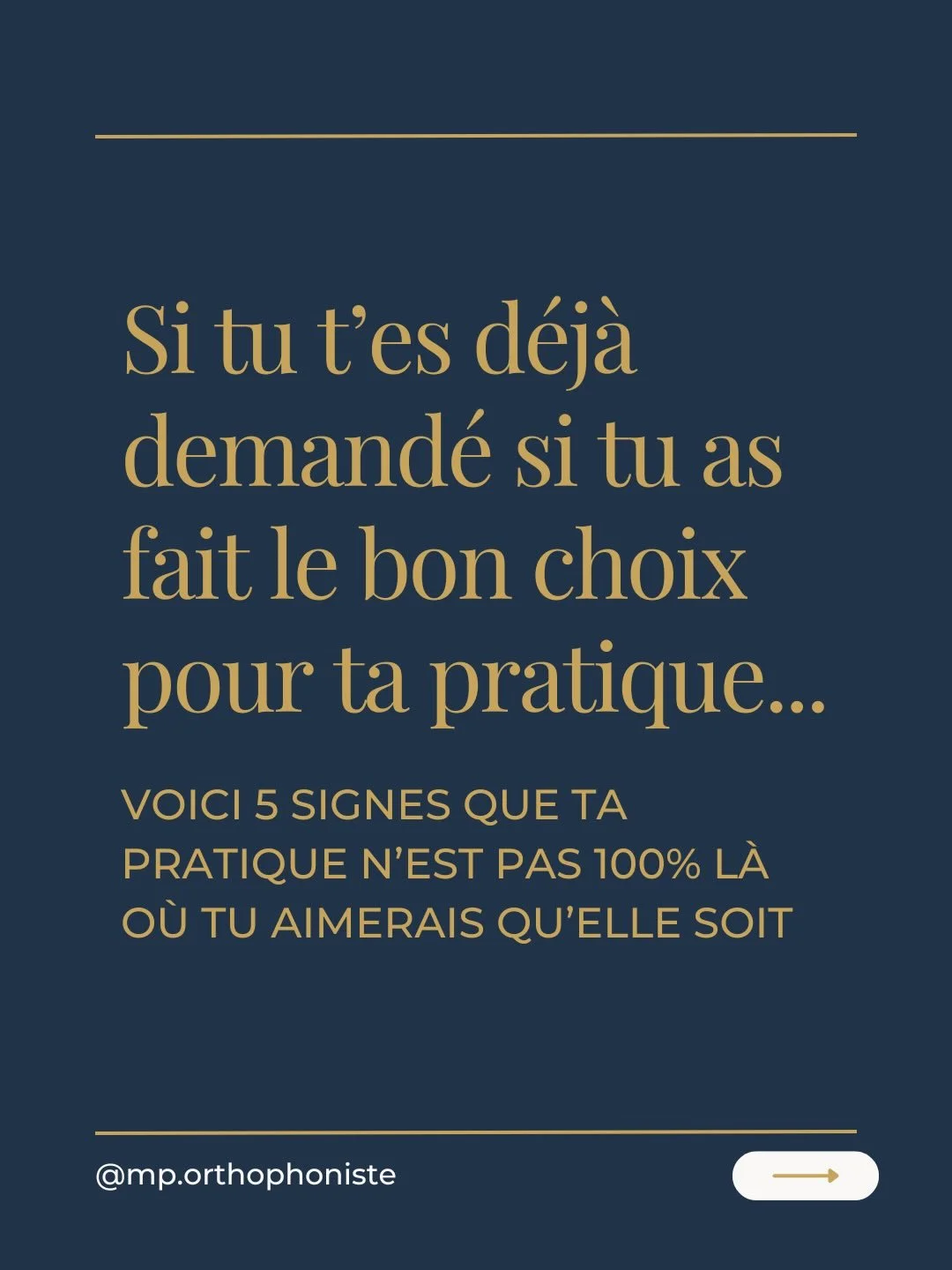 Si tu t&rsquo;es d&eacute;j&agrave; demand&eacute; si tu as fait le bon choix par rapport &agrave; ta pratique, ce carrousel est pour toi. 🌫️

Voici donc 5 signaux concrets qui montrent que ta pratique est peut-&ecirc;tre pas 100% l&agrave; o&ugrave