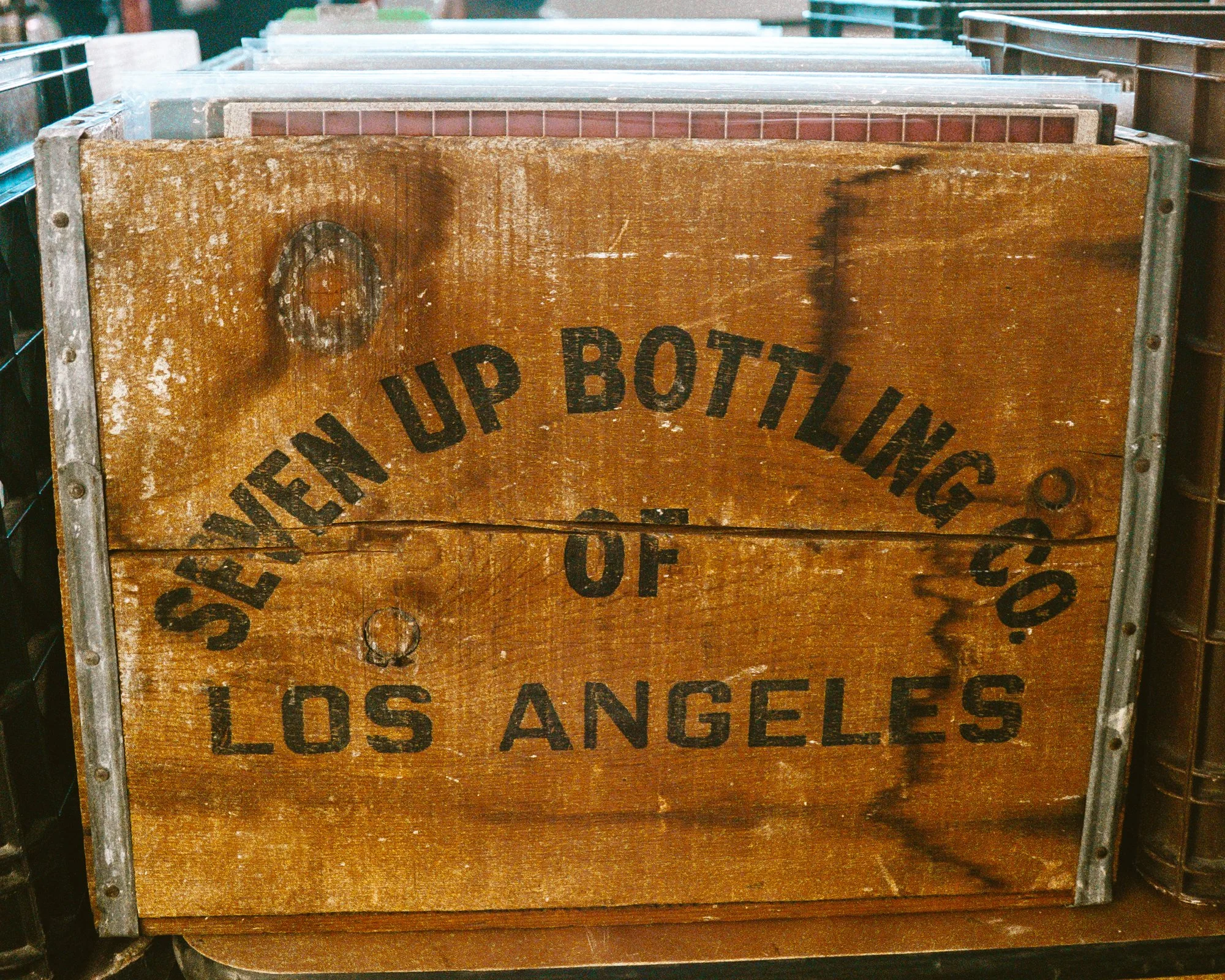 Crate of Old Records