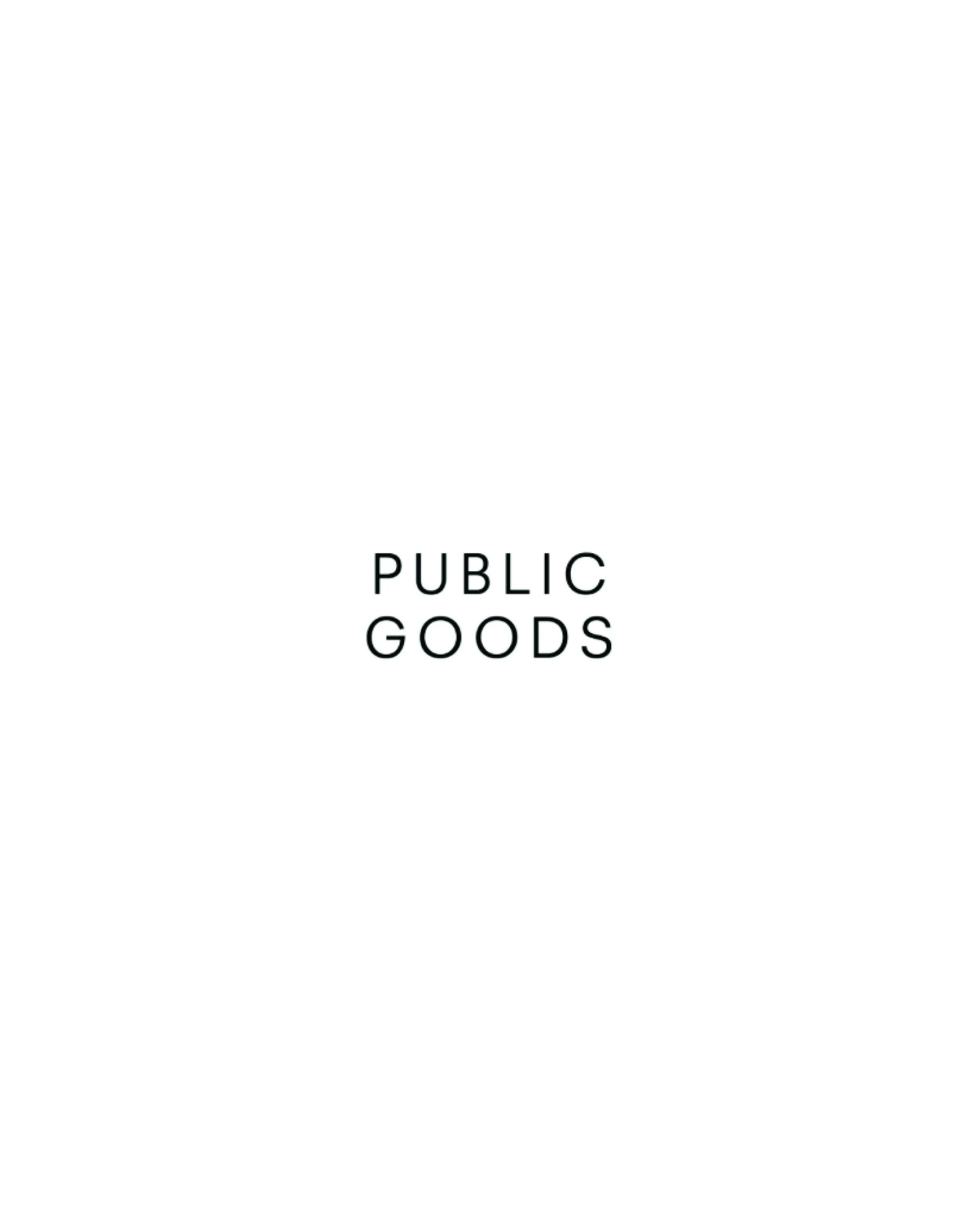 PUBLIC GOODS
