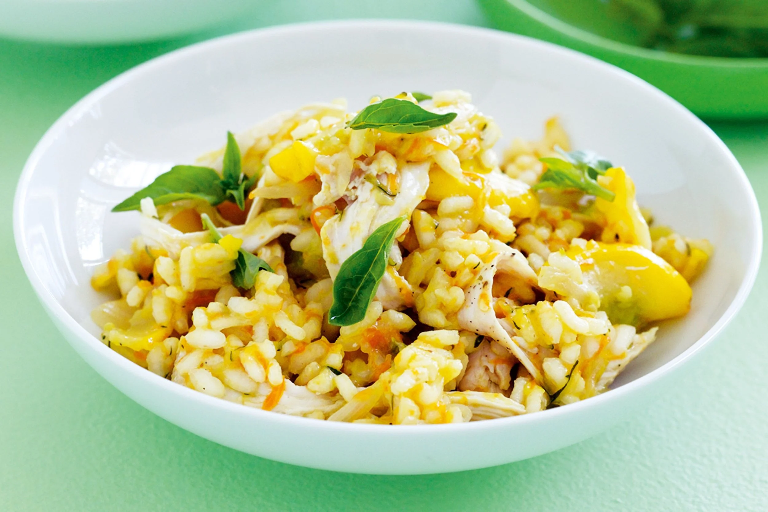 Rainbow risotto