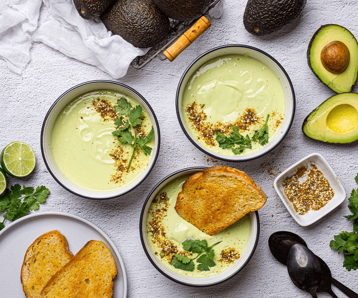 Chilled Avocado And Yoghurt Soup