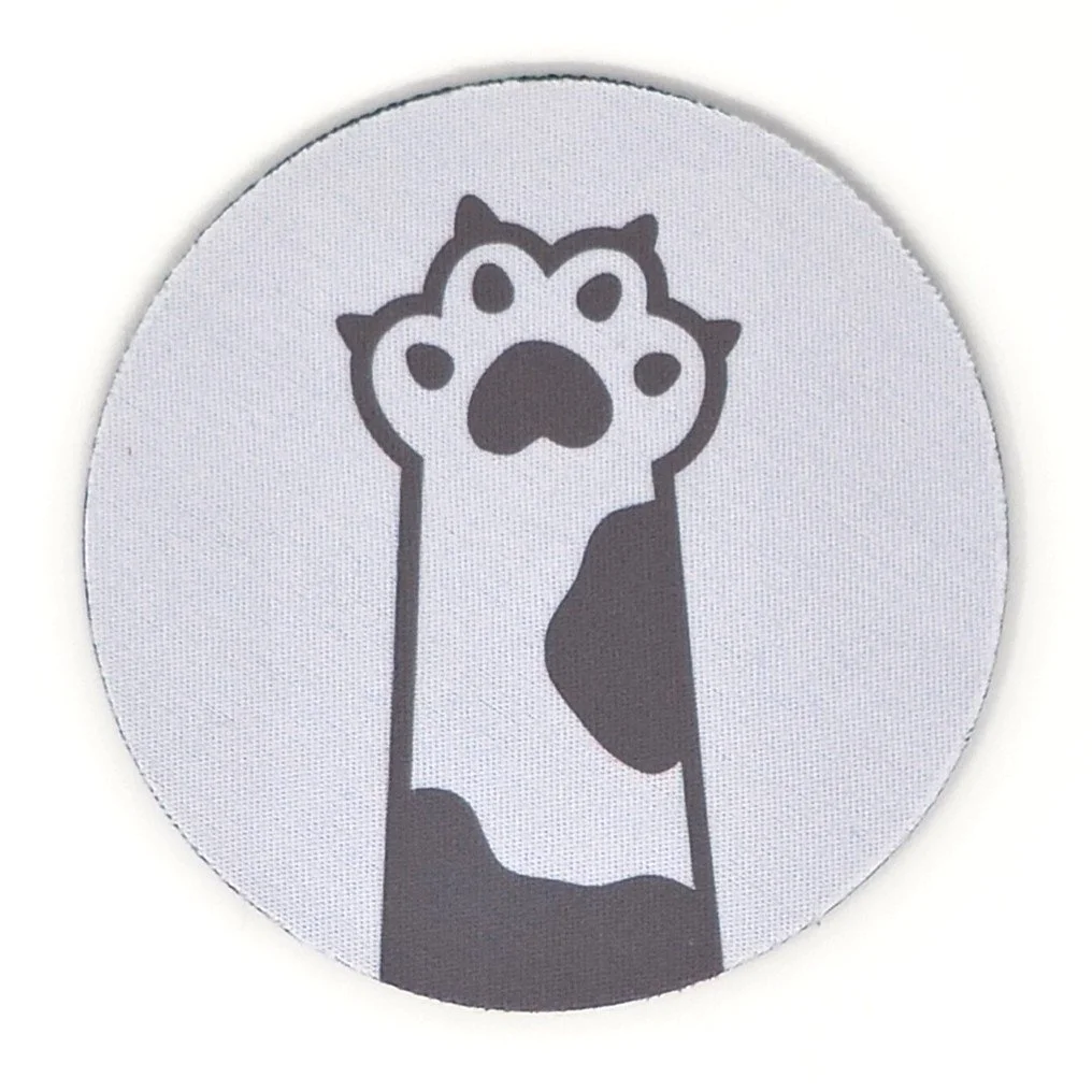 Patch Nails Out Cat Paw Coaster