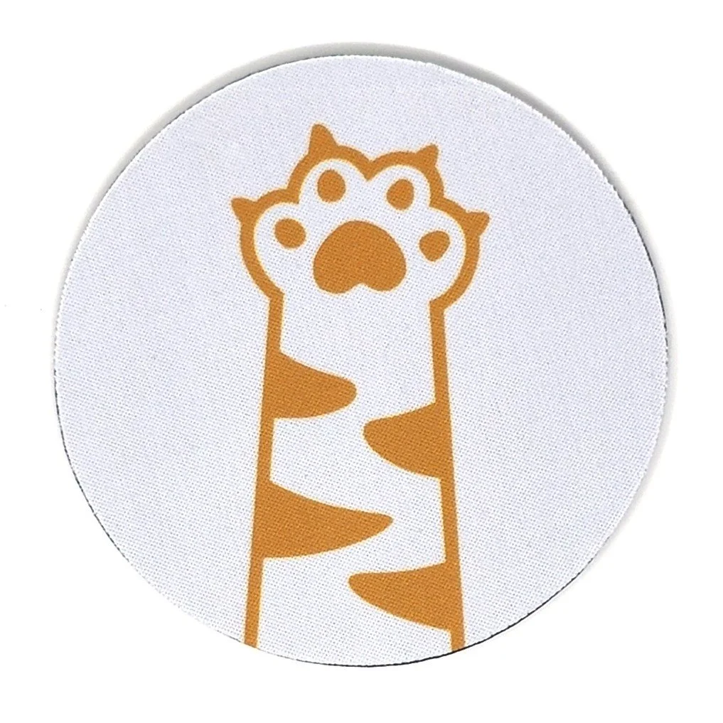 Tiger Claws Out Cat Paw Coaster