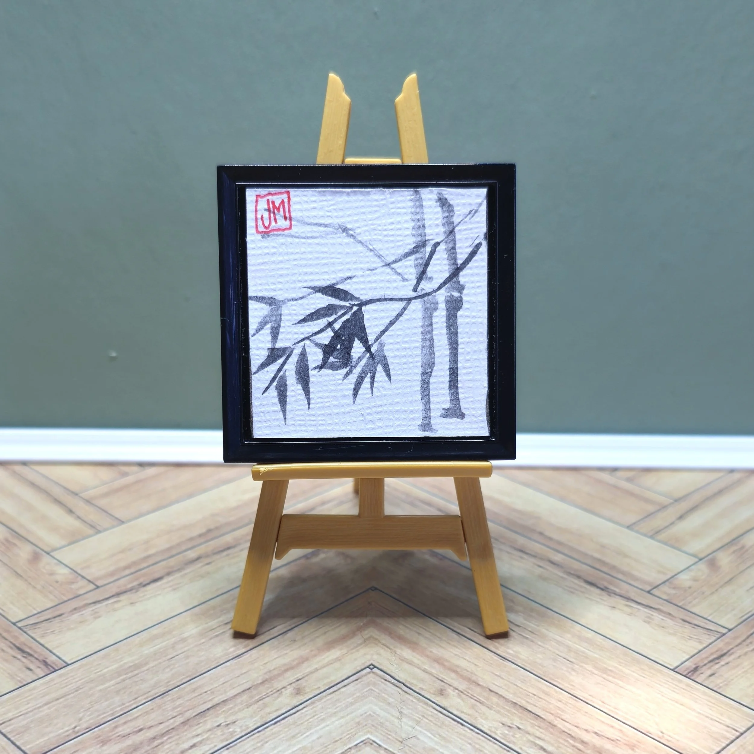 Bamboo in a Square Frame