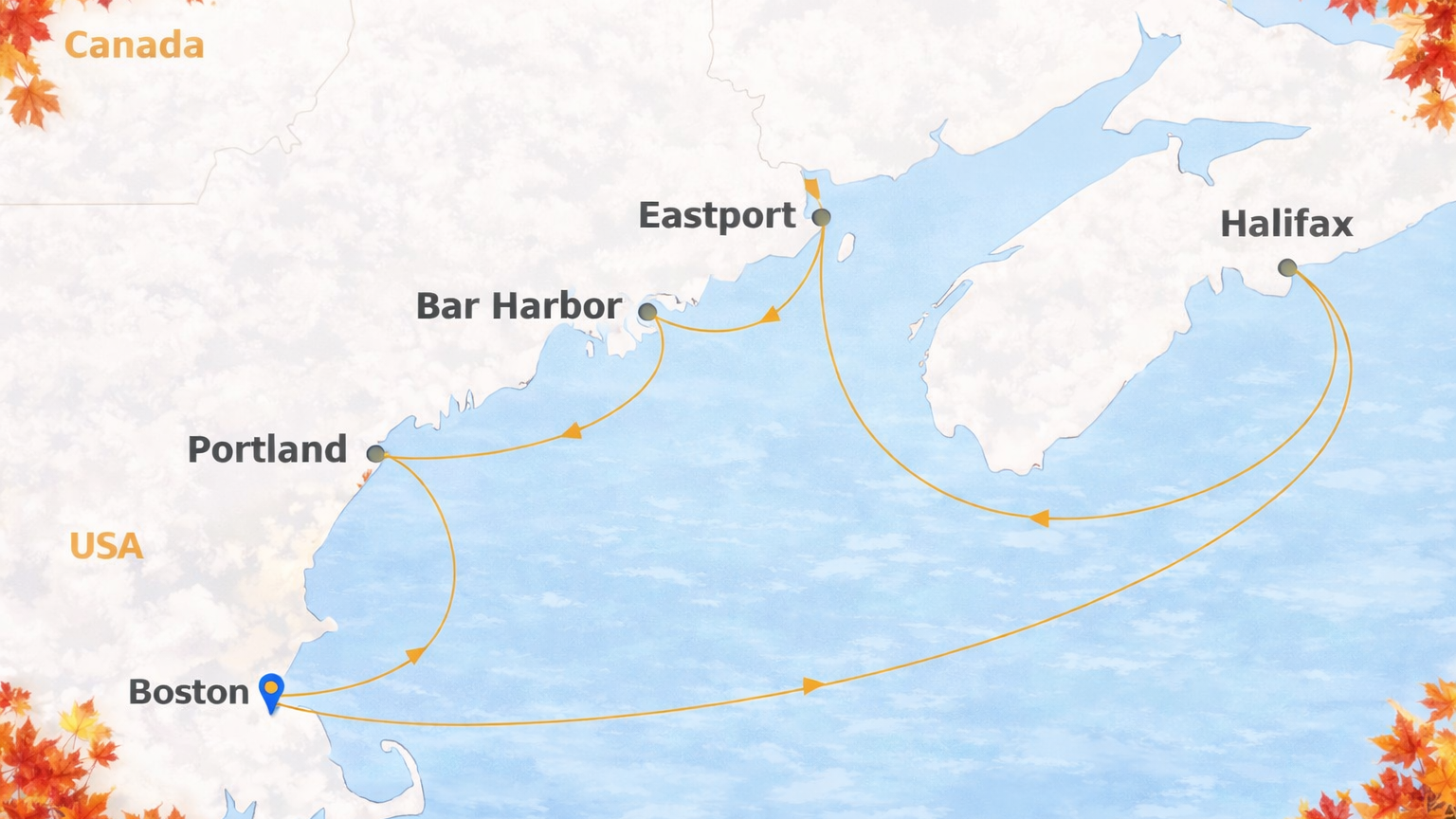 NCL Breakaway New England itinerary