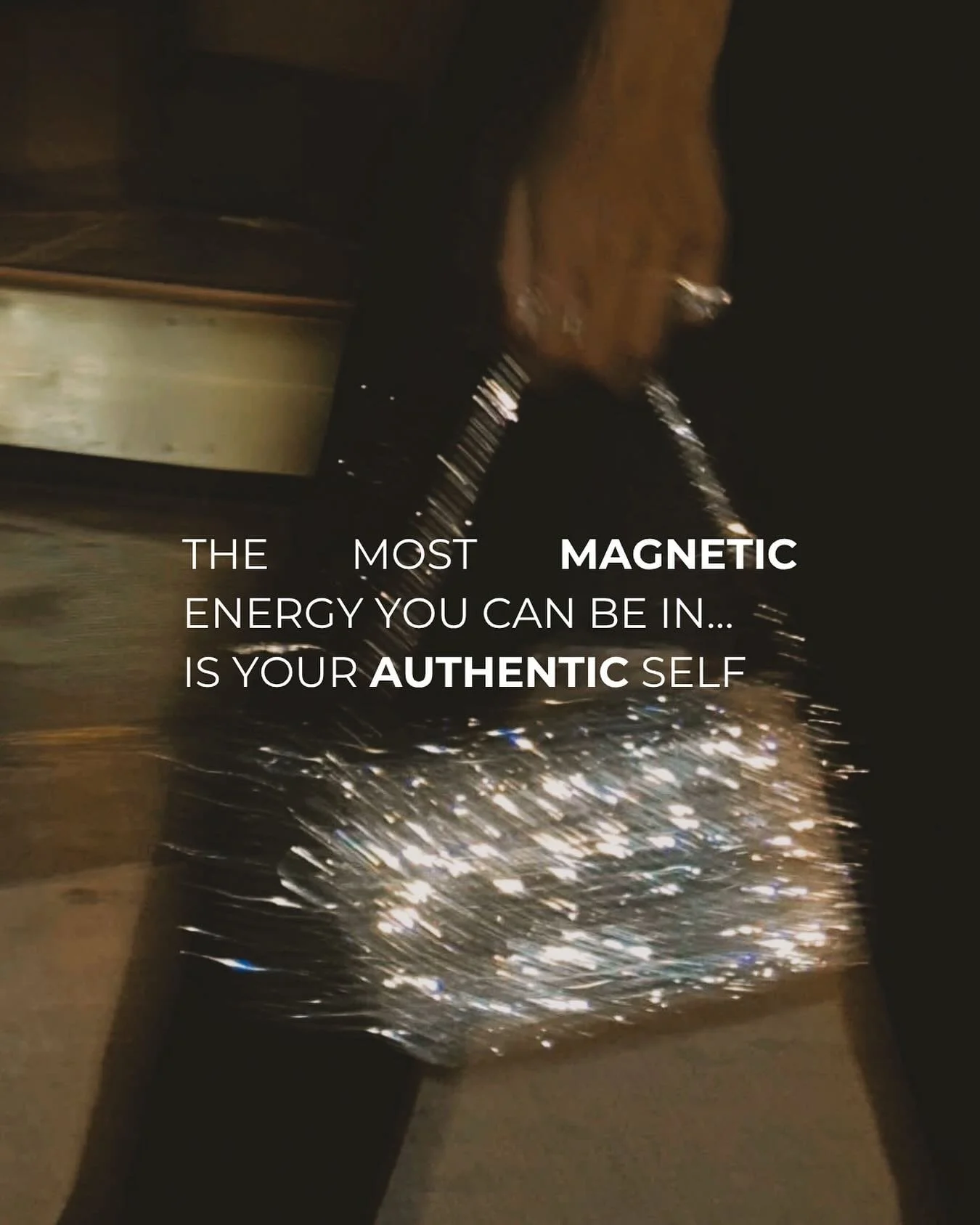 Authenticity has a frequency.

It&rsquo;s the energy that draws in everything meant for you.
When you stop trying to be someone else, and start showing up in truth. When you start showing up from this space you stop chasing and start naturally attrac