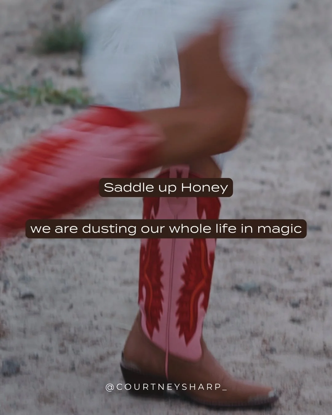 Saddle up Honey.. Year of the horse is calling in our wildest dreams ❤️&zwj;🔥