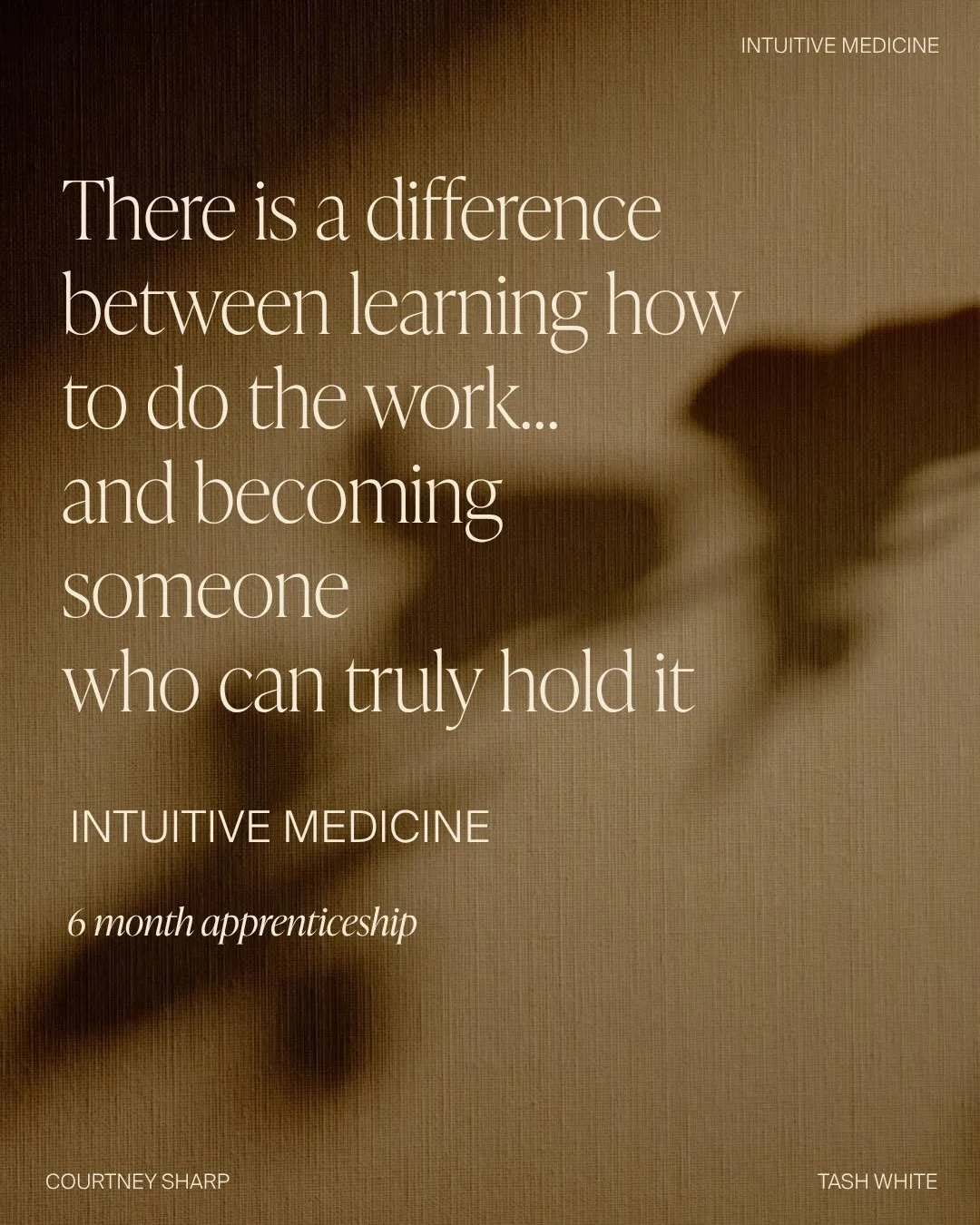 When we were birthing Intuitive Medicine we didn&rsquo;t want to create another course. We wanted to create the kind of practitioner training we deeply believe in.

One where you don&rsquo;t simply learn the information, follow the steps, complete th
