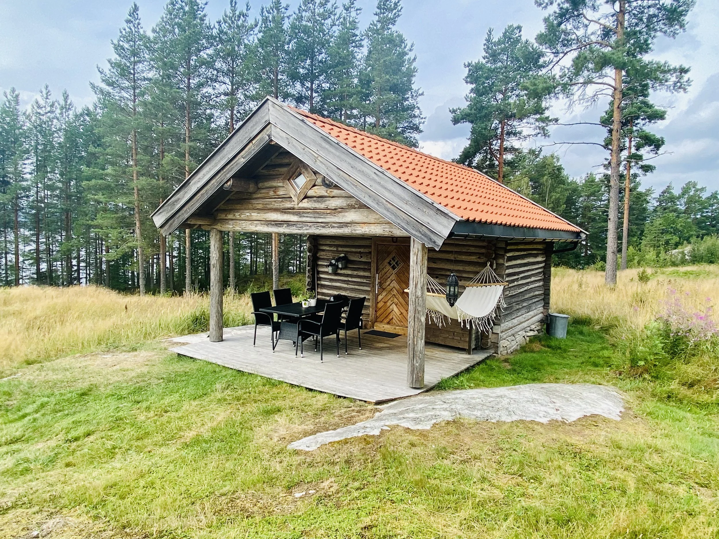 Gehöft aus Holz, Stall, Telemark
