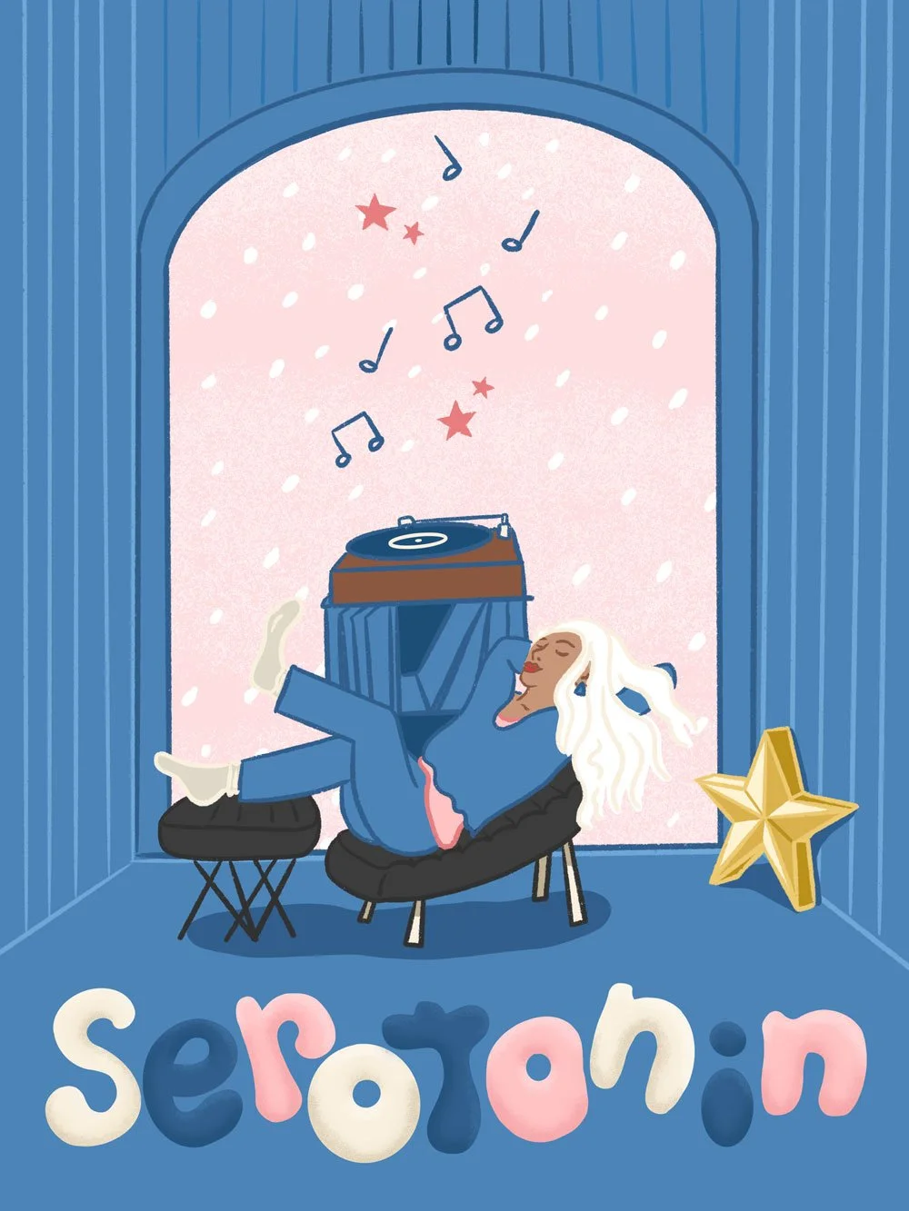 Serotonin Editorial Illustration (Self initiated)