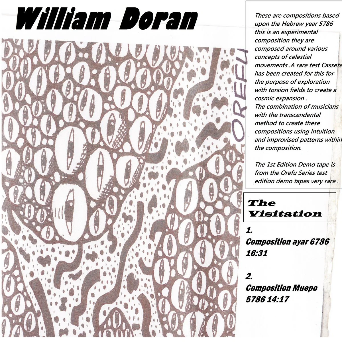 Compositions 5786 the visitation limited edition test Cassette