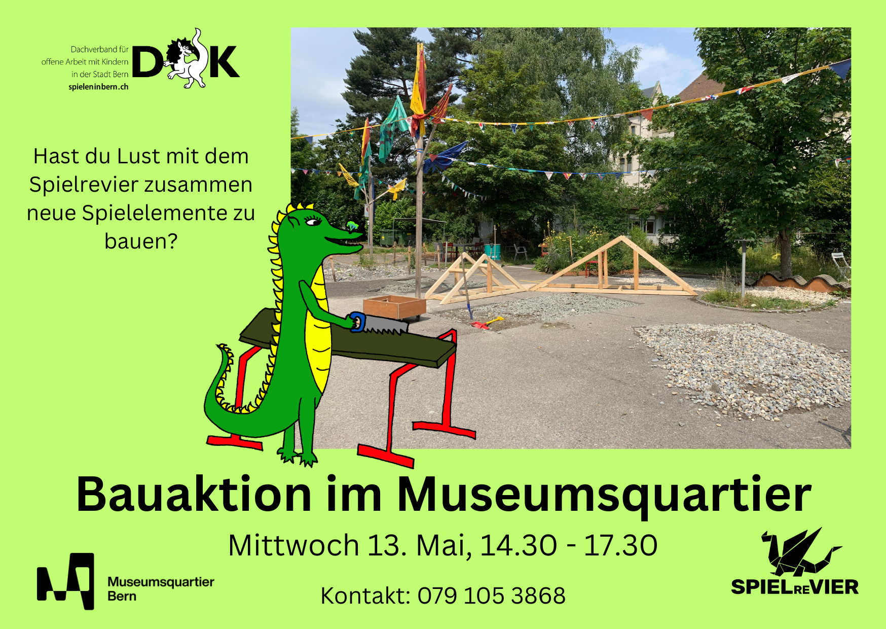 Bauaktion im Museumsquartier Bern