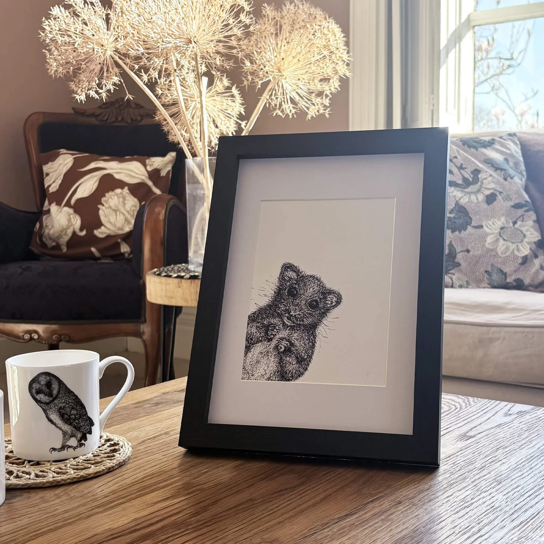 A4_Framed_Peeping_Dormouse_print_coffee_table.jpg