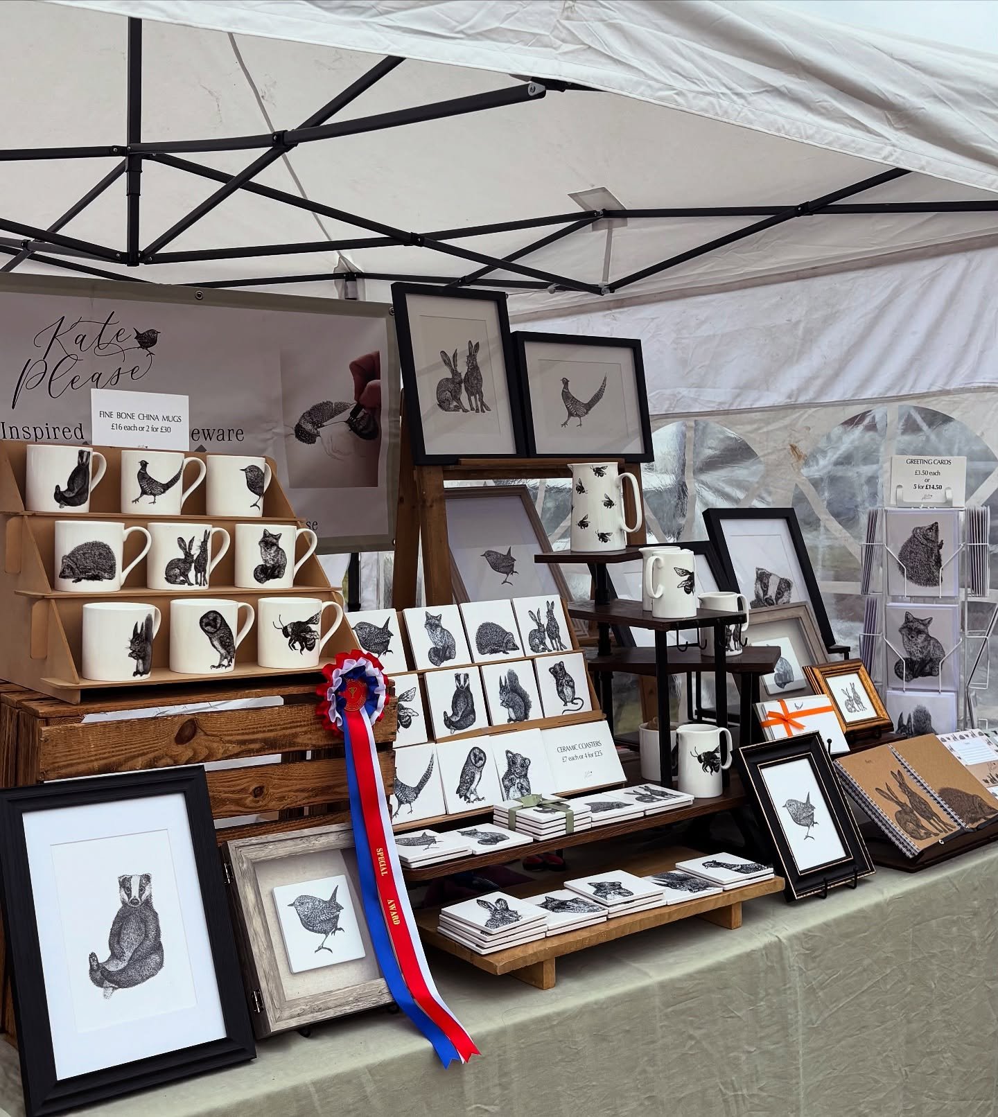 Thankfully the winds calmed and the clouds have given us respite from the sun today and I got an award! 🏅☺️for my stand @blaston_show