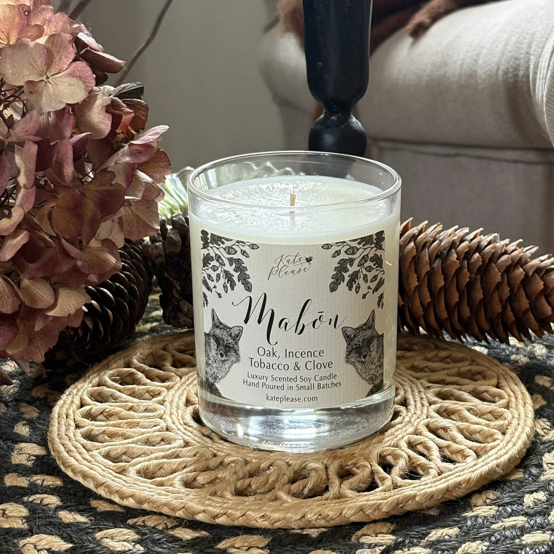 "Mabōn" Candle            Spiced Tobacco, Oak , Clove and Cognac