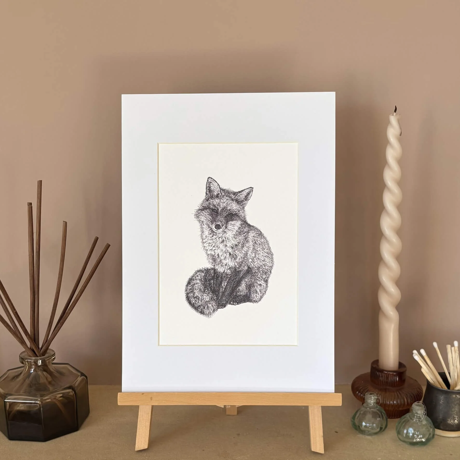 A4_Mounted_Giclee_Print_Fox_illustration.jpg