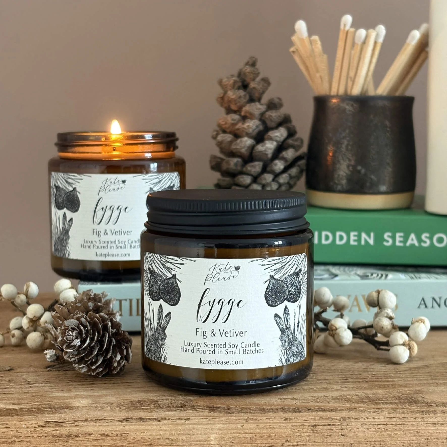 "Fygge"  Apothecary Candle           Fig & Vetiver