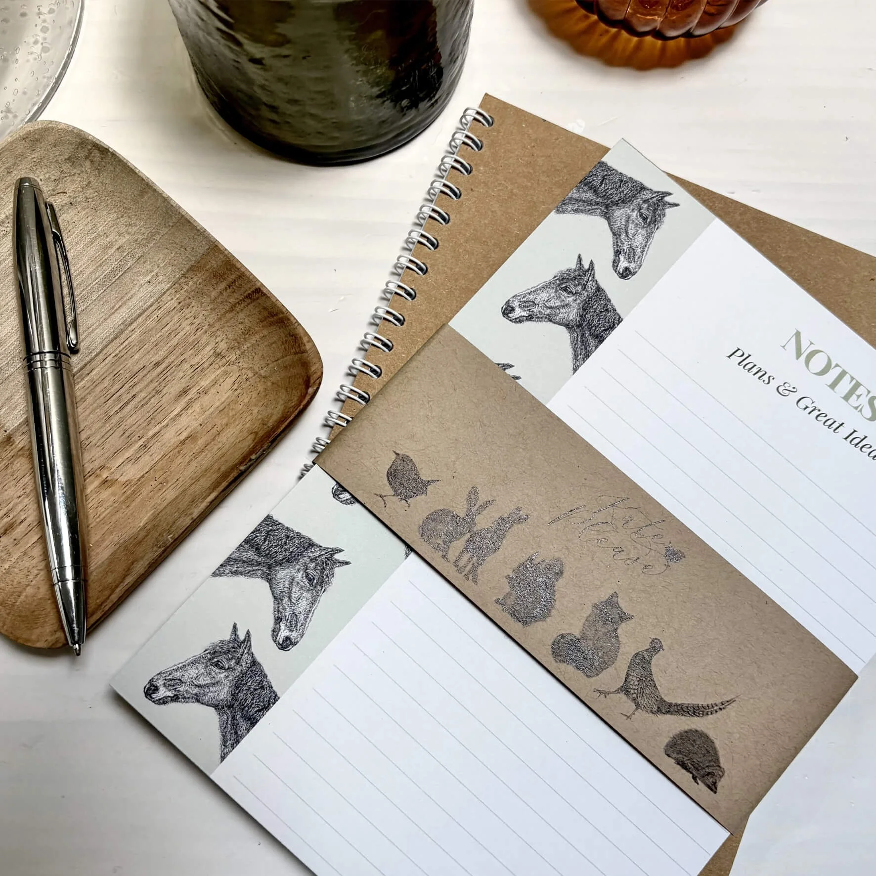 "Oscar" Horse Desk Pad