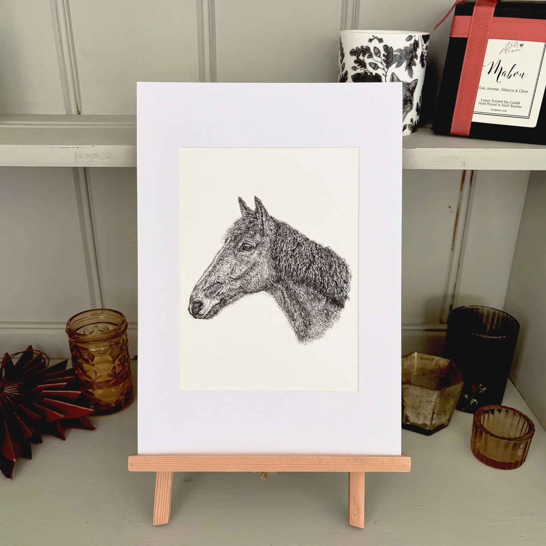 Oscar_horse_A4_Print_white_mount.jpg